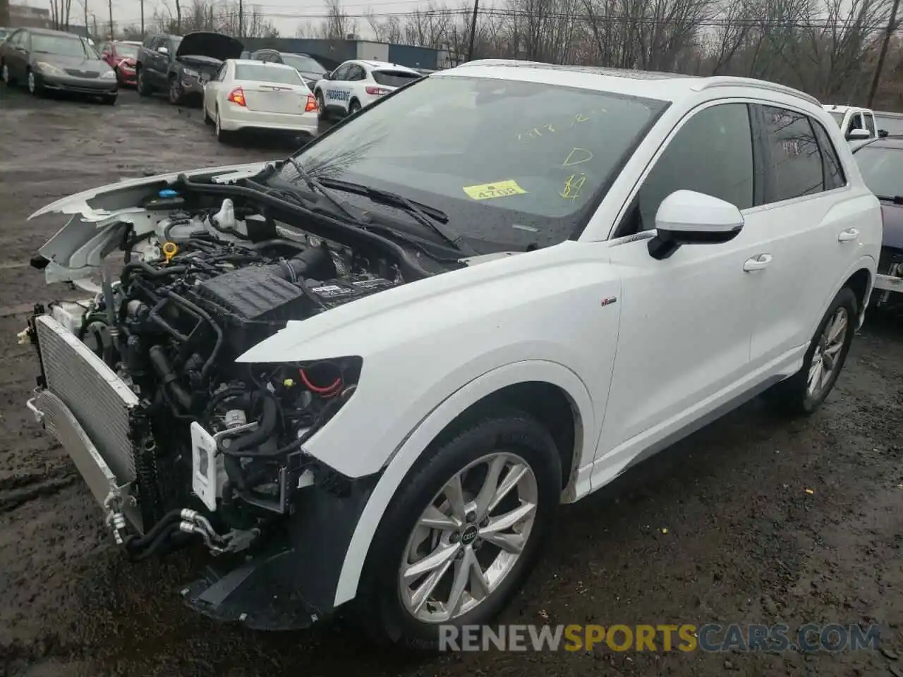 2 Photograph of a damaged car WA1DECF38M1018360 AUDI Q3 2021