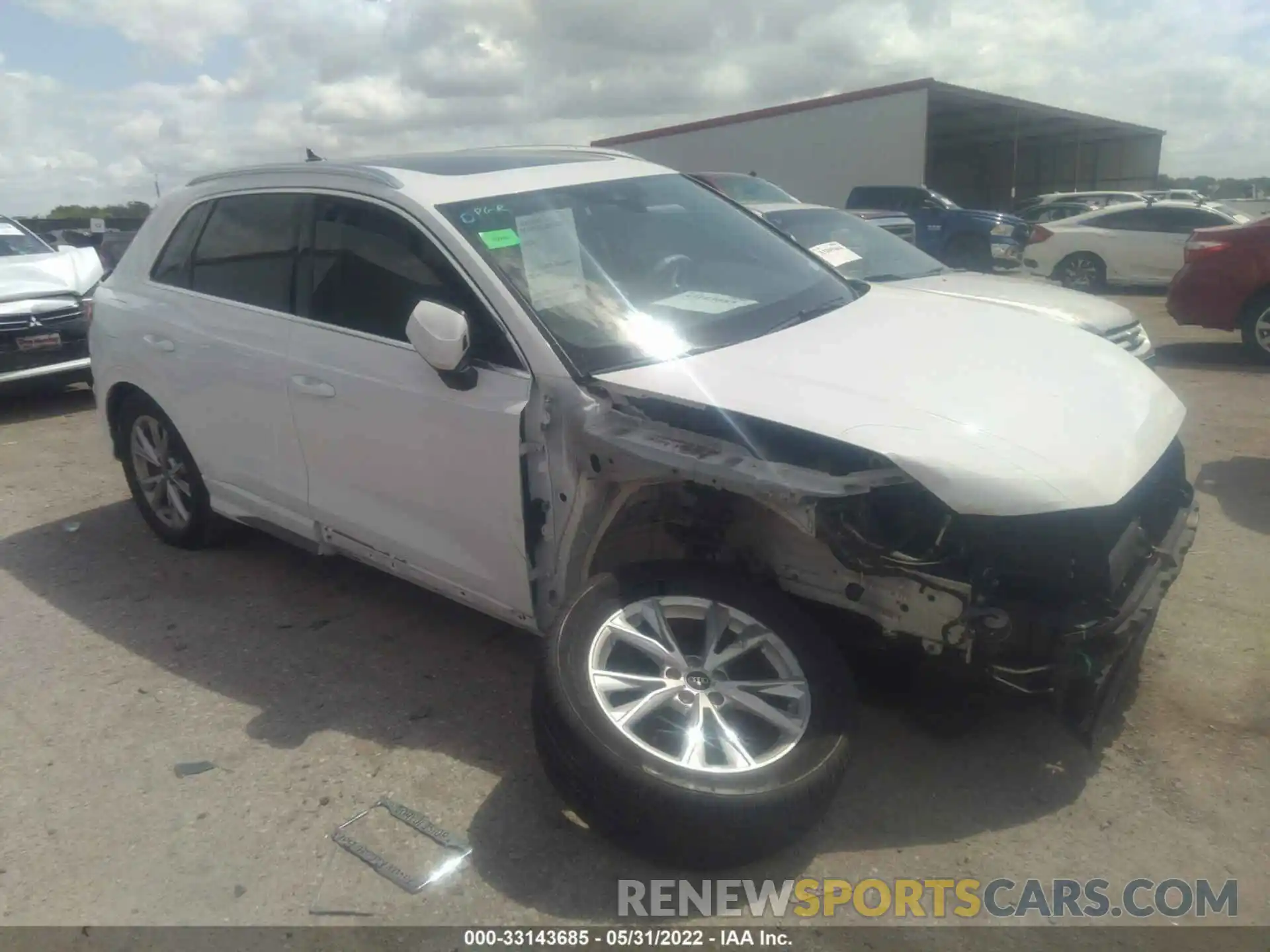 1 Photograph of a damaged car WA1DECF3XM1037332 AUDI Q3 2021