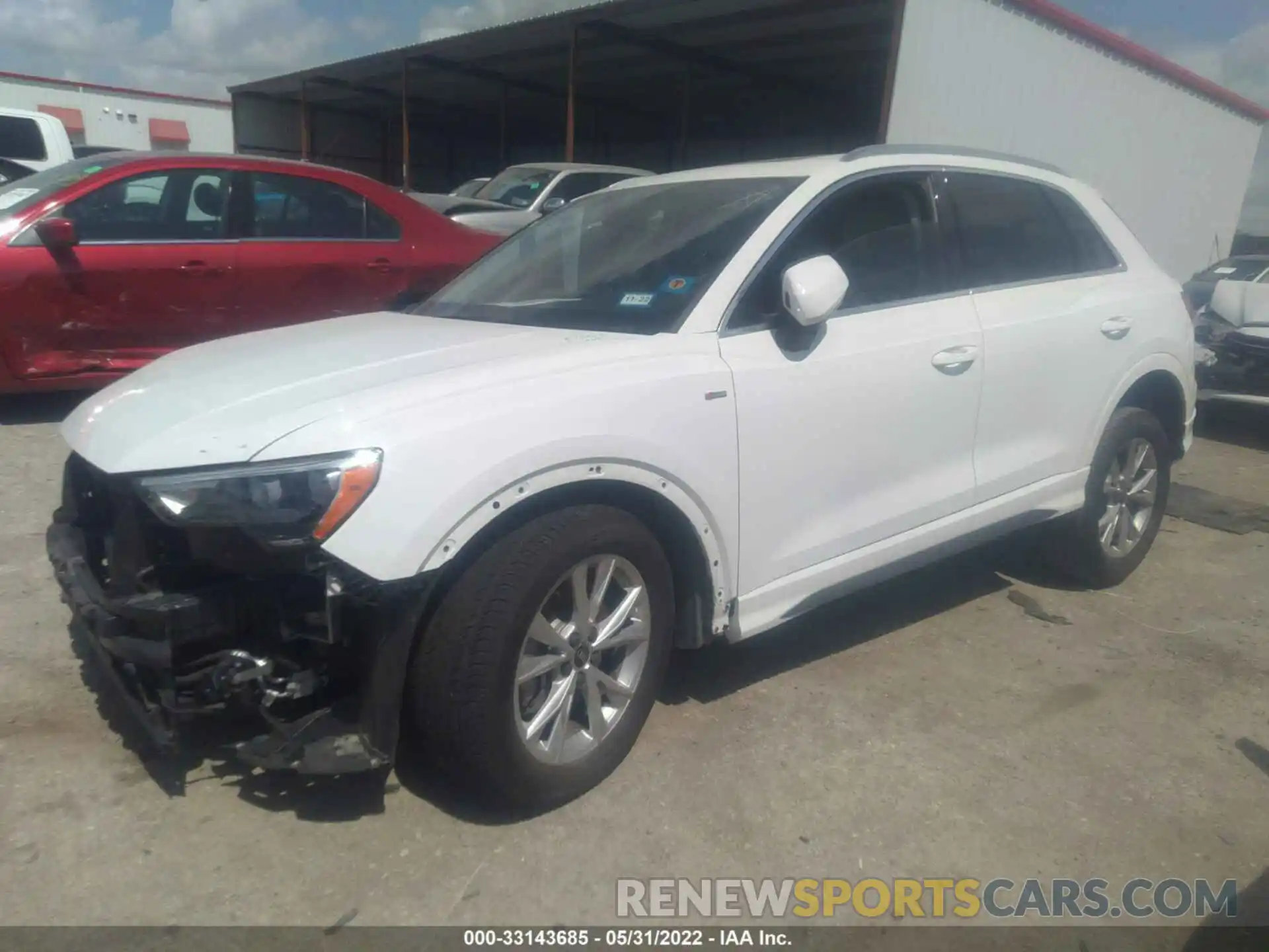 2 Photograph of a damaged car WA1DECF3XM1037332 AUDI Q3 2021