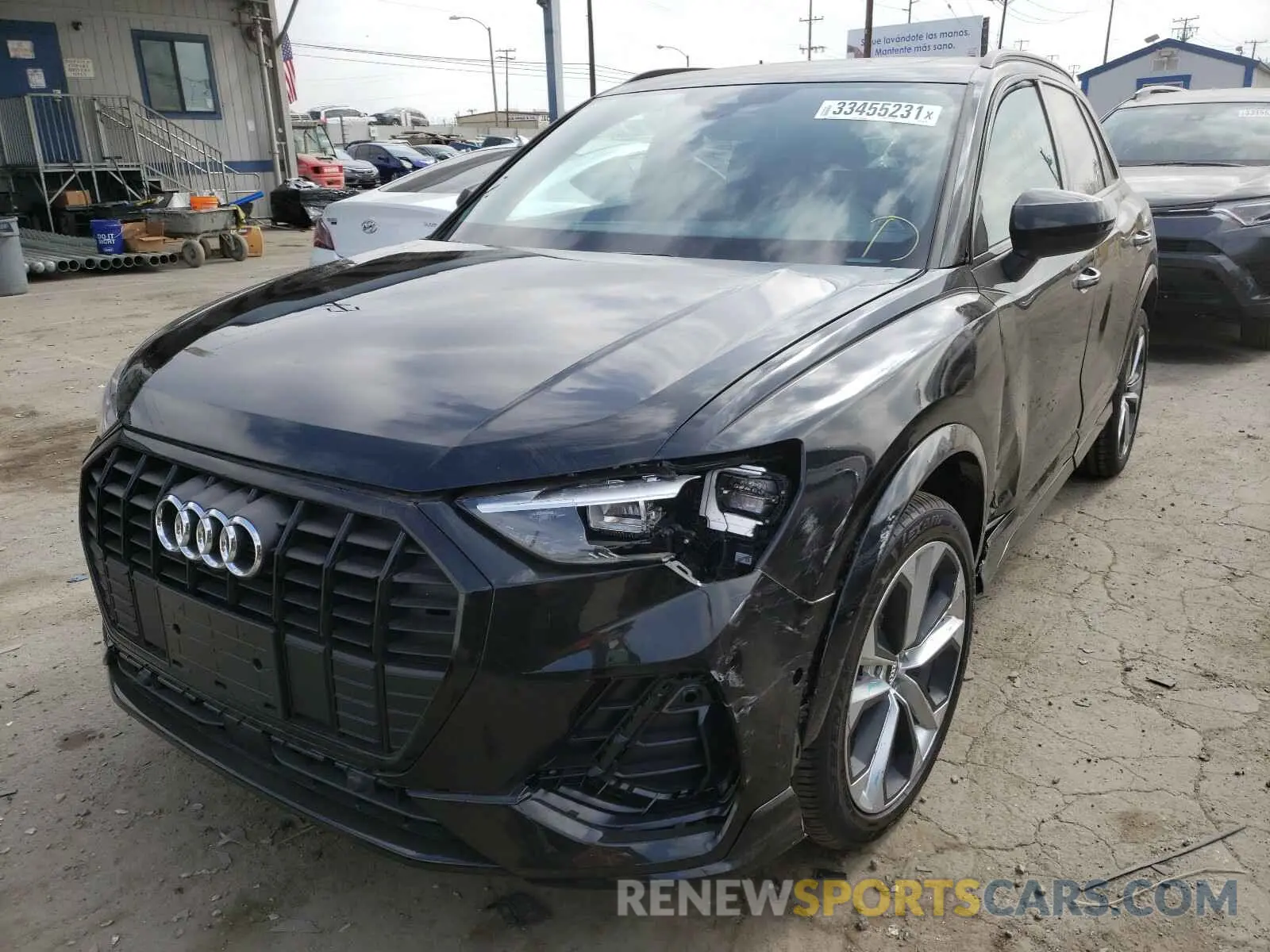 2 Photograph of a damaged car WA1EECF34M1011670 AUDI Q3 2021