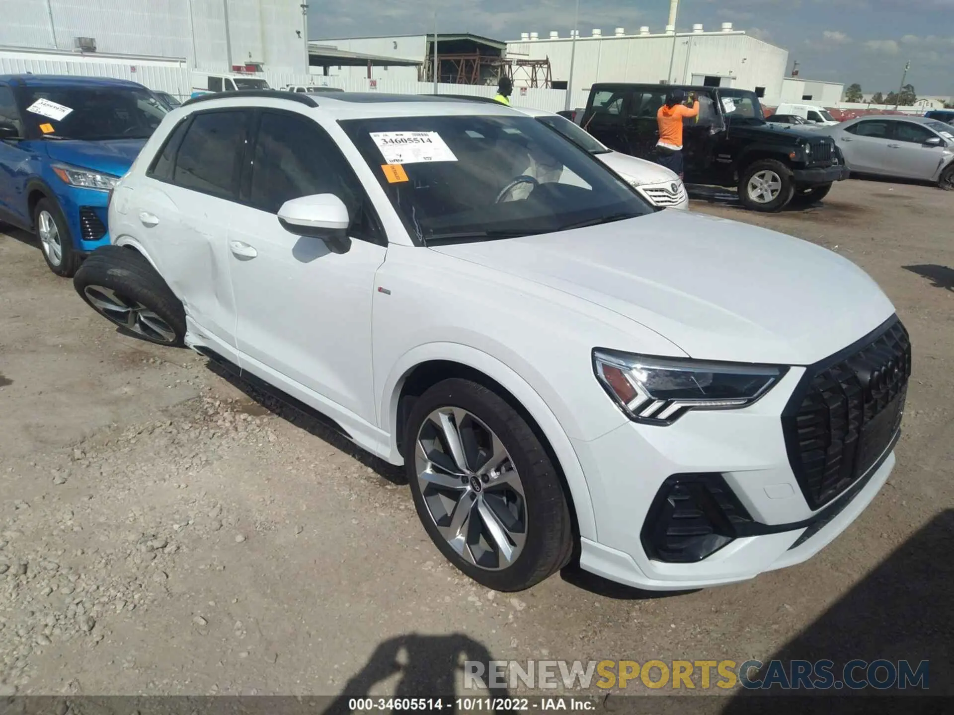 1 Photograph of a damaged car WA1EECF35M1125760 AUDI Q3 2021