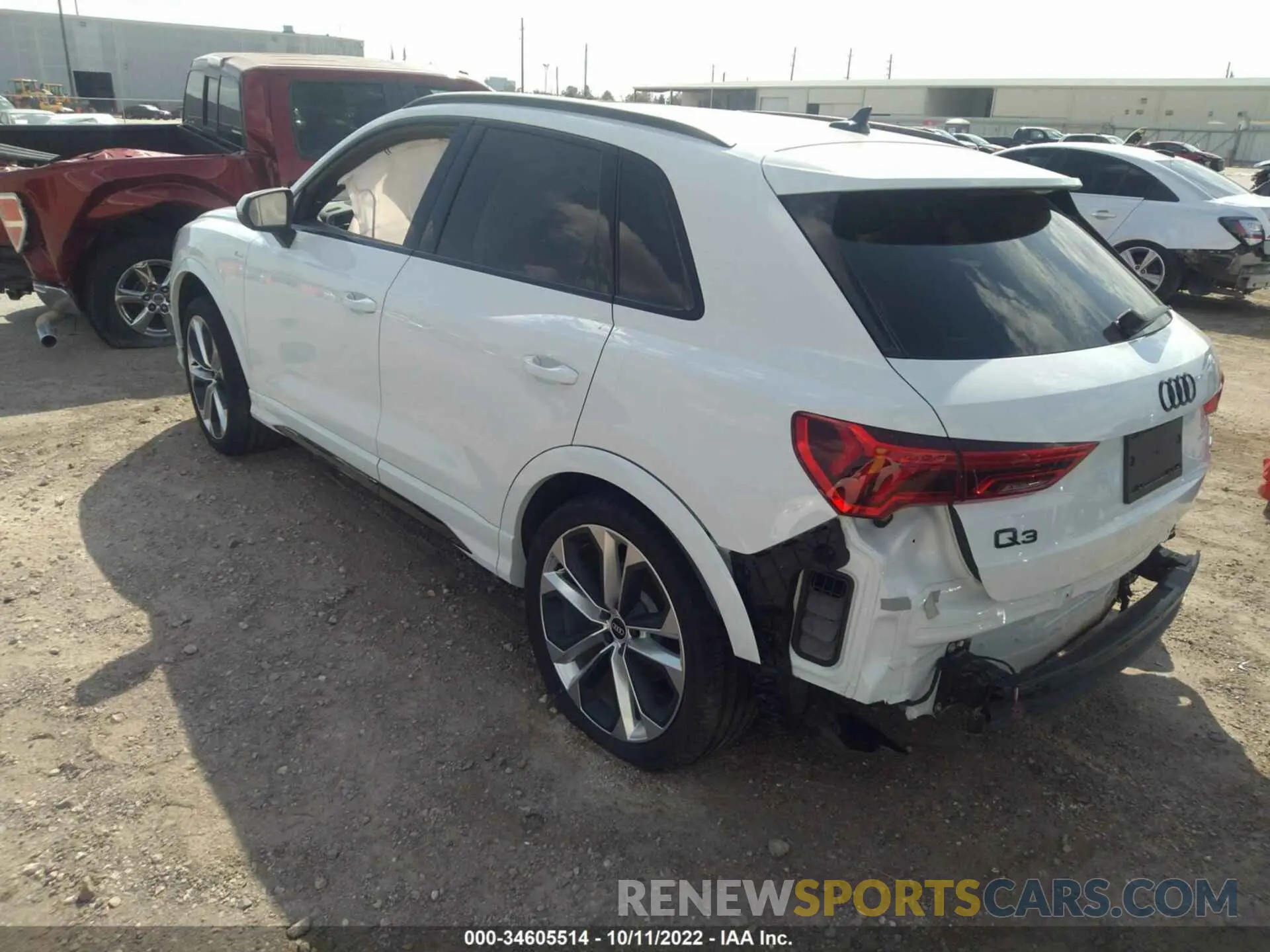 3 Photograph of a damaged car WA1EECF35M1125760 AUDI Q3 2021