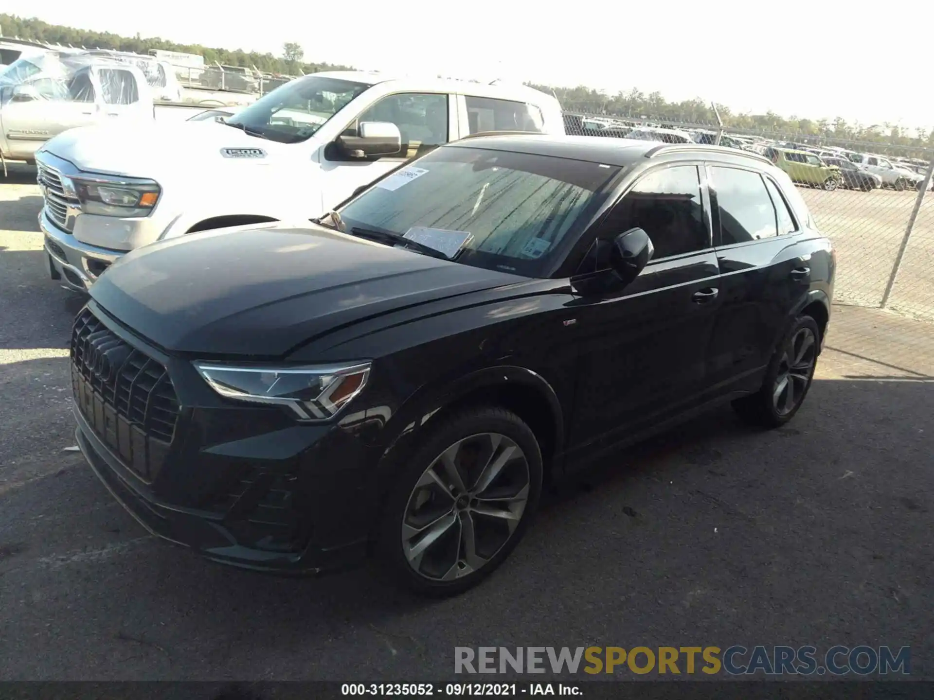 2 Photograph of a damaged car WA1EECF36M1091196 AUDI Q3 2021