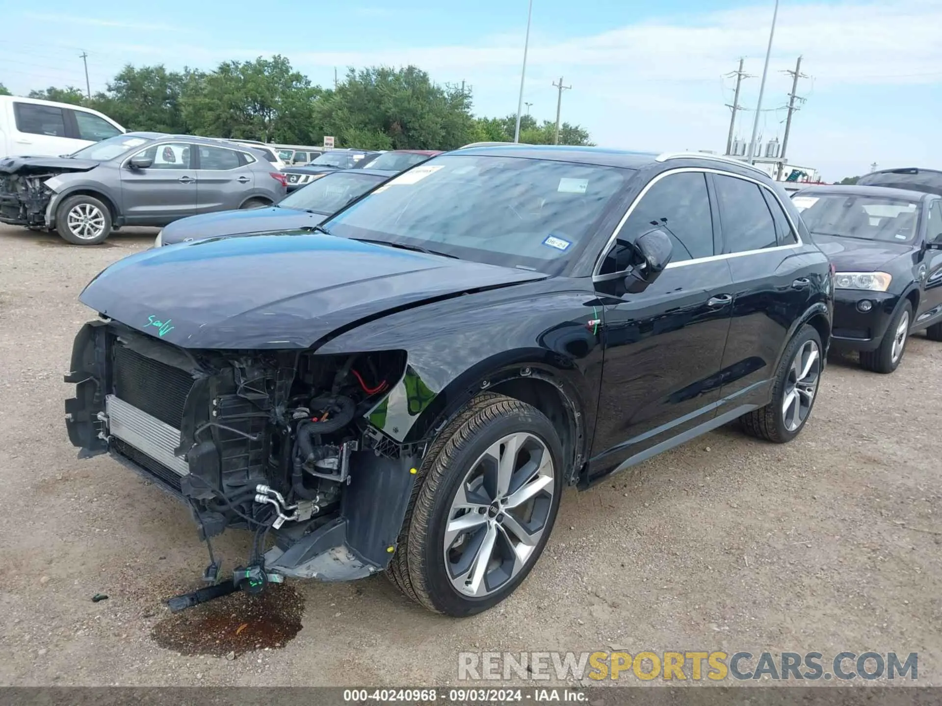 2 Photograph of a damaged car WA1EECF37M1133360 AUDI Q3 2021