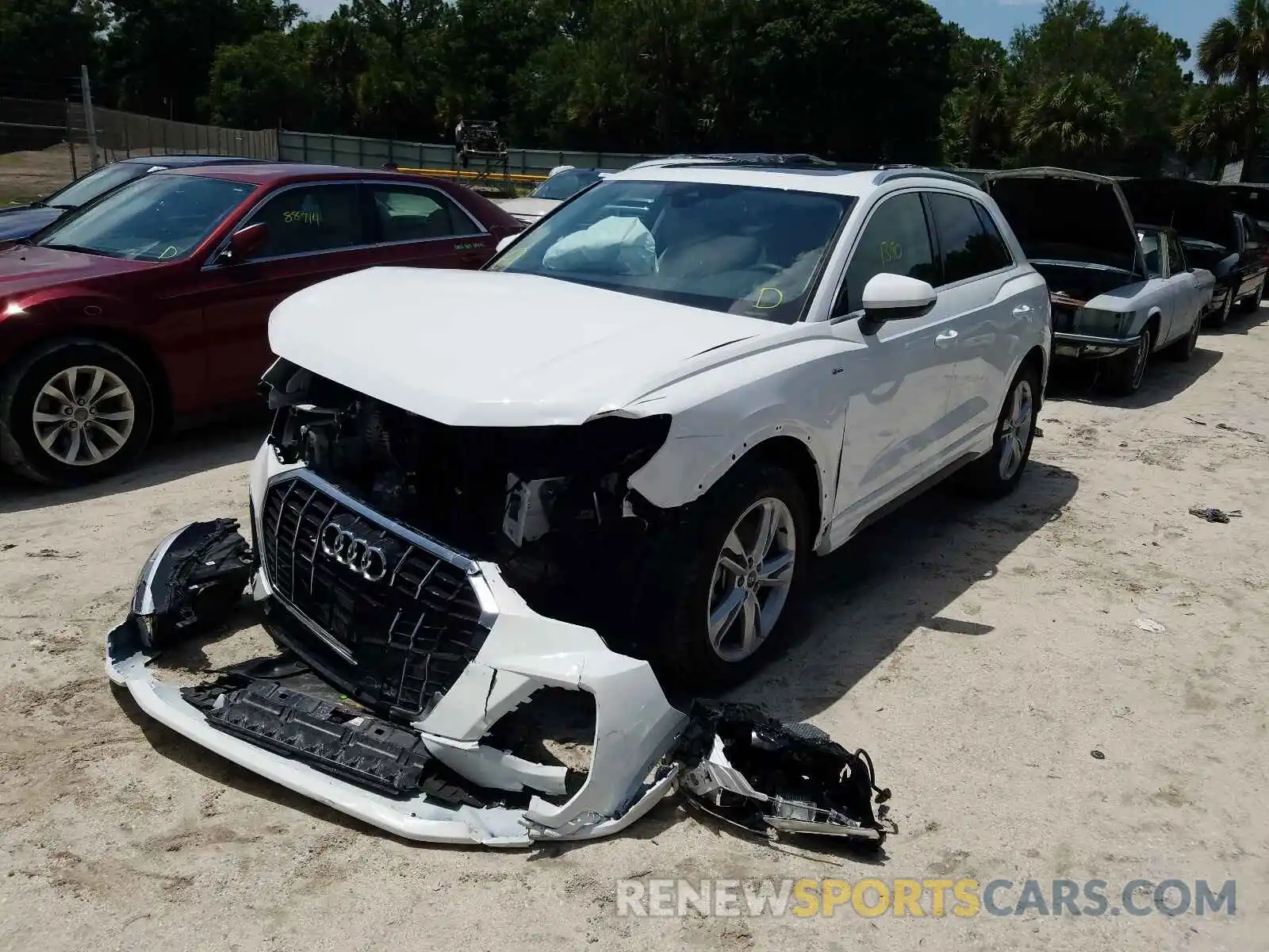 2 Photograph of a damaged car WA1EECF3XM1047444 AUDI Q3 2021