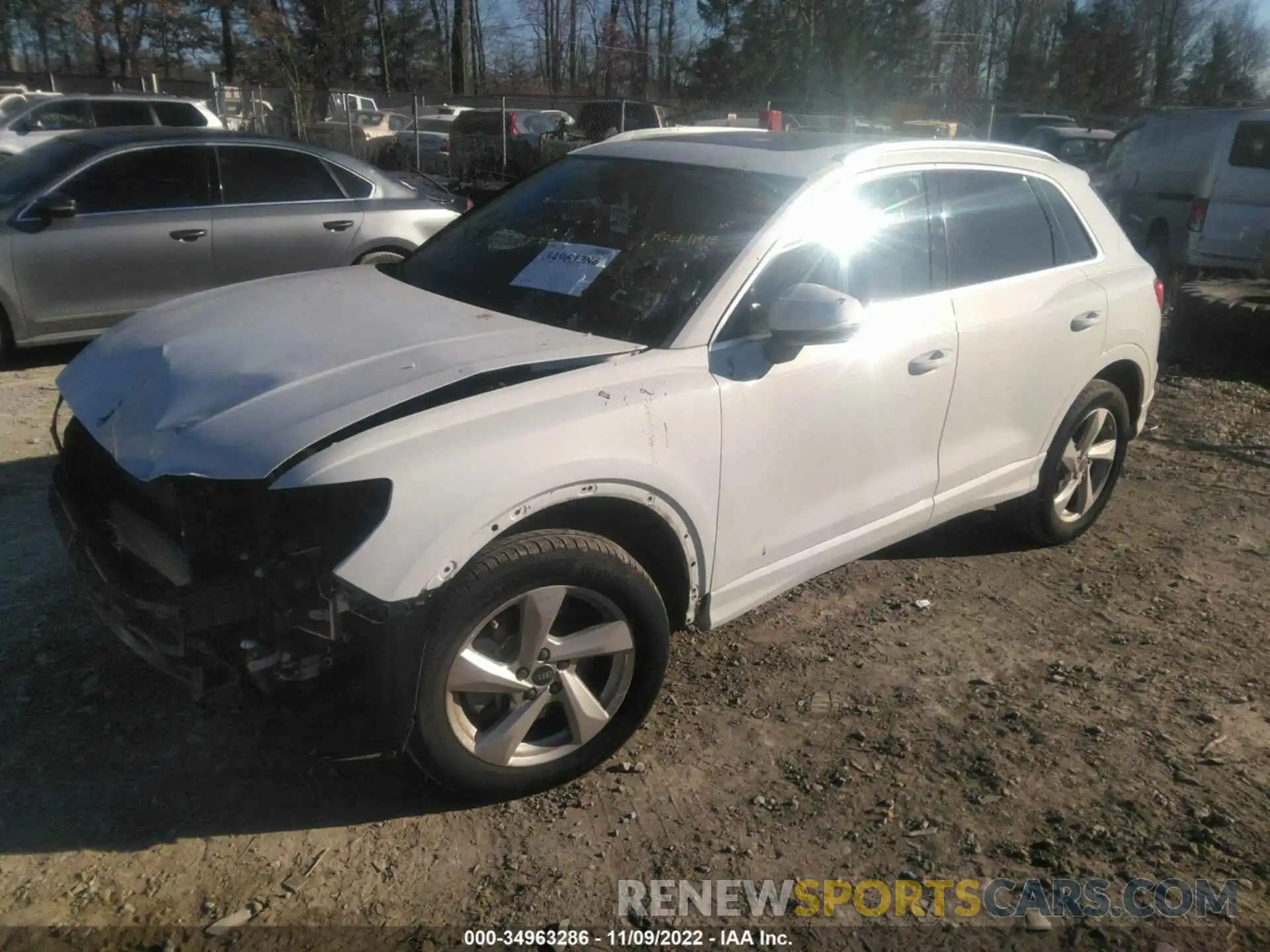 2 Photograph of a damaged car WA1AUCF35N1020381 AUDI Q3 2022