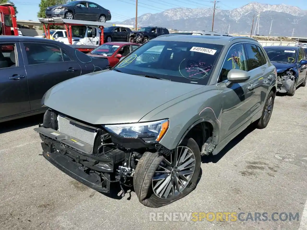 2 Photograph of a damaged car WA1AUCF38N1090585 AUDI Q3 2022