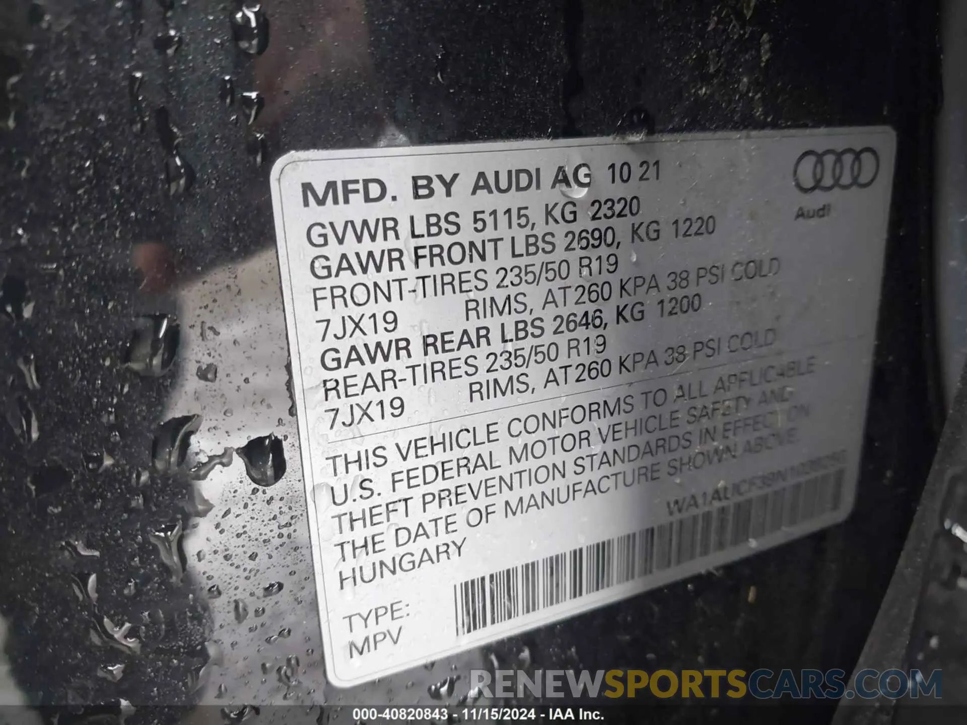 9 Photograph of a damaged car WA1AUCF39N1039256 AUDI Q3 2022