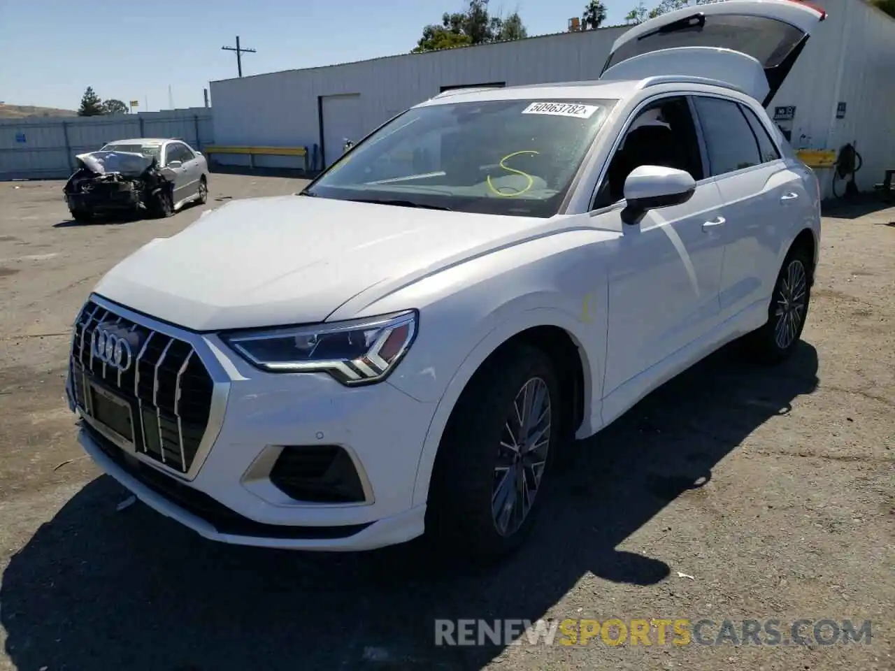 2 Photograph of a damaged car WA1BUCF35N1027402 AUDI Q3 2022