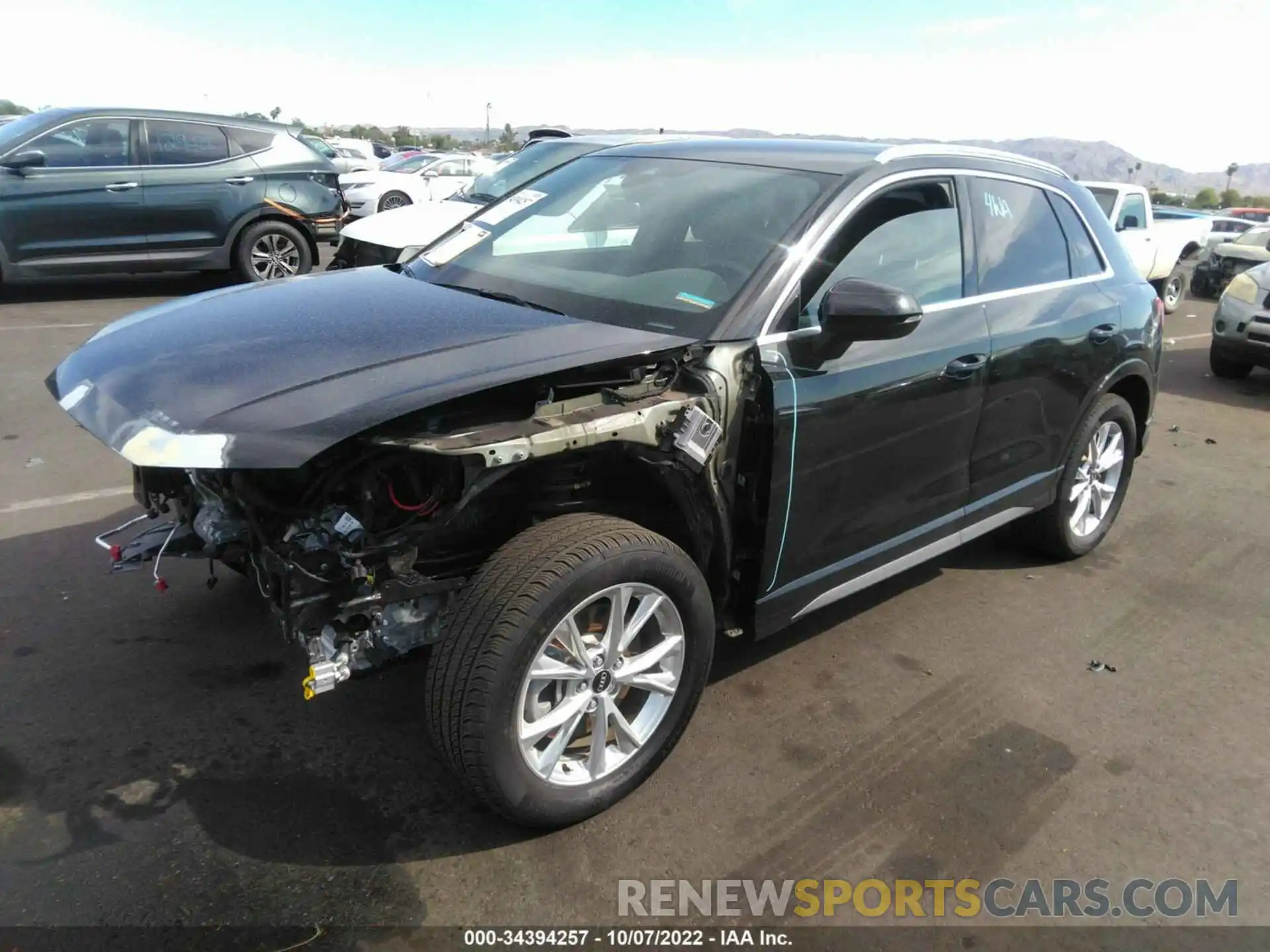 2 Photograph of a damaged car WA1DECF30N1028074 AUDI Q3 2022