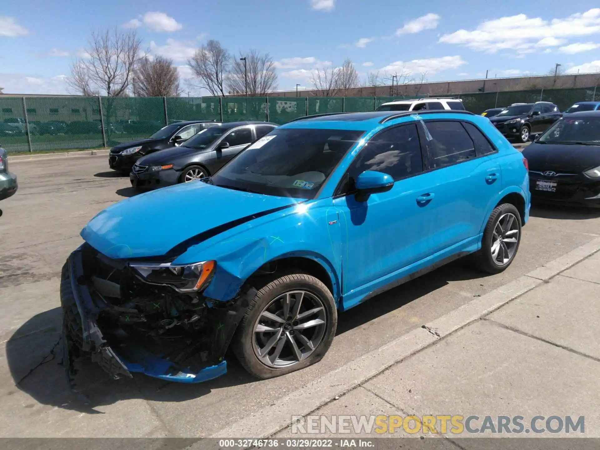 2 Photograph of a damaged car WA1DECF34N1010158 AUDI Q3 2022