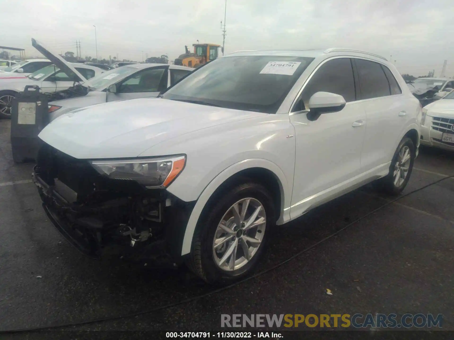 2 Photograph of a damaged car WA1DECF35N1024358 AUDI Q3 2022