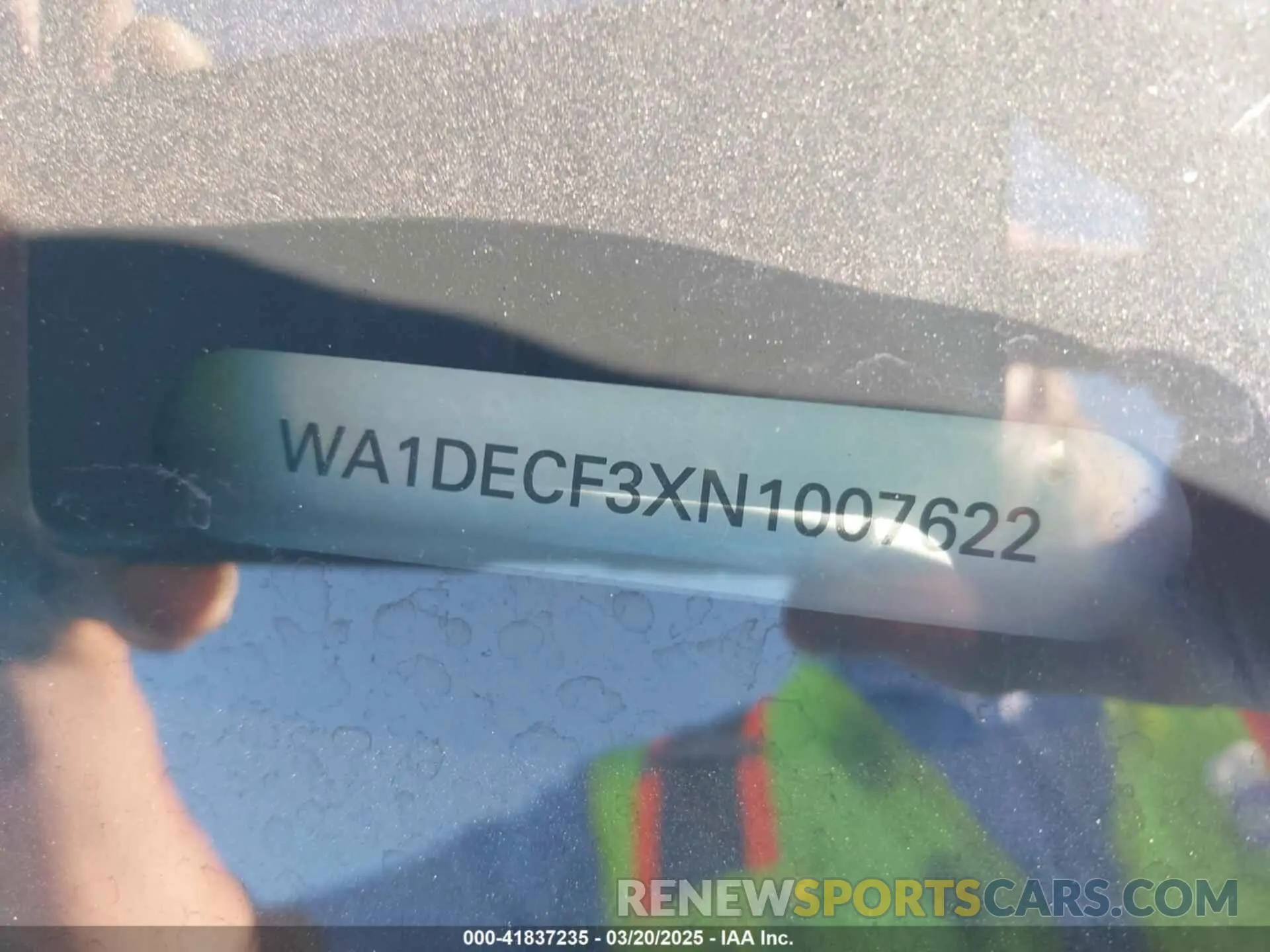 9 Photograph of a damaged car WA1DECF3XN1007622 AUDI Q3 2022