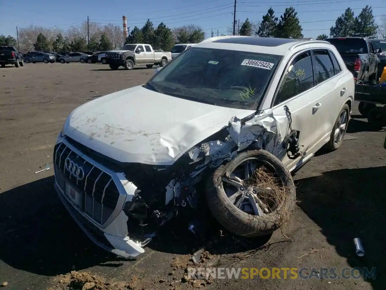 2 Photograph of a damaged car WA1EECF37N1026441 AUDI Q3 2022