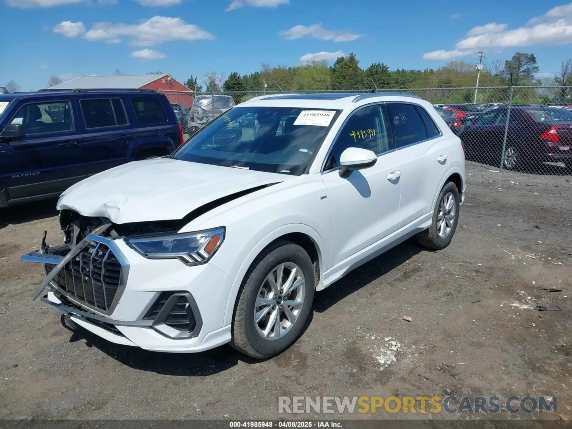 2 Photograph of a damaged car WA1DECF35P1132966 AUDI Q3 2023