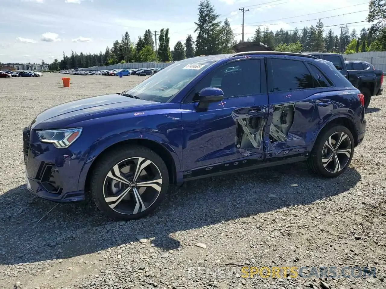 1 Photograph of a damaged car WA1EECF34P1117590 AUDI Q3 2023