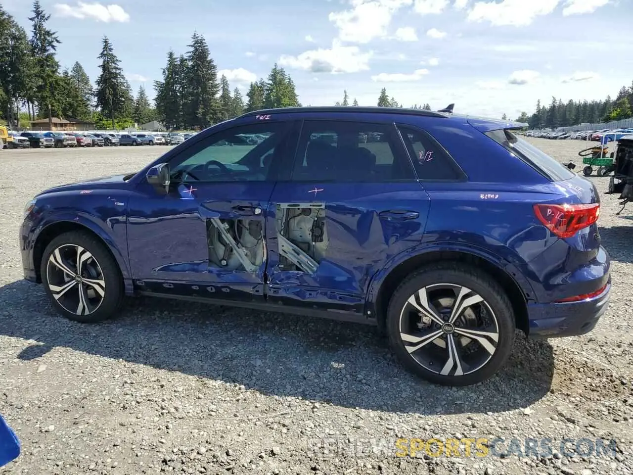 2 Photograph of a damaged car WA1EECF34P1117590 AUDI Q3 2023