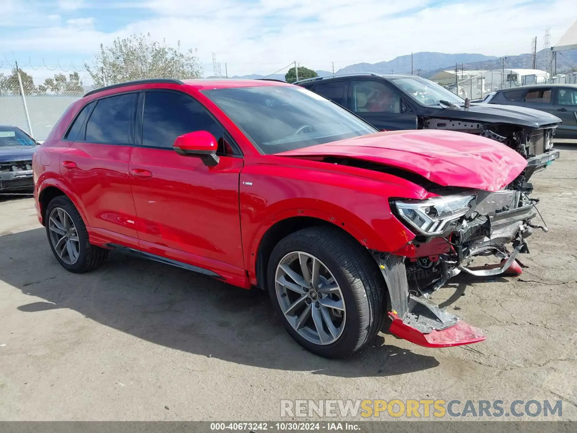 1 Photograph of a damaged car WA1DECF3XR1091446 AUDI Q3 2024