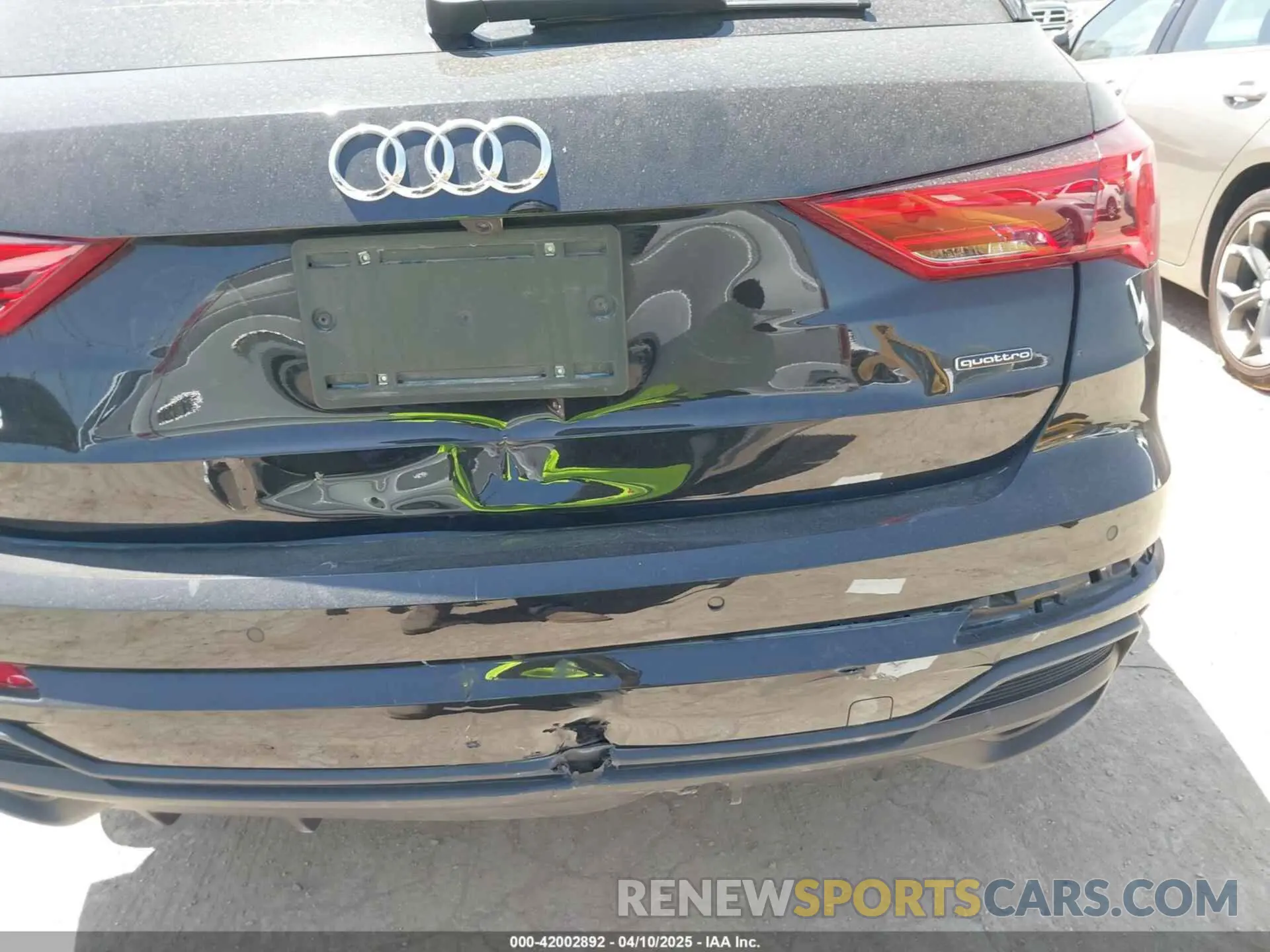 6 Photograph of a damaged car WA1DECF39S1016467 AUDI Q3 2025