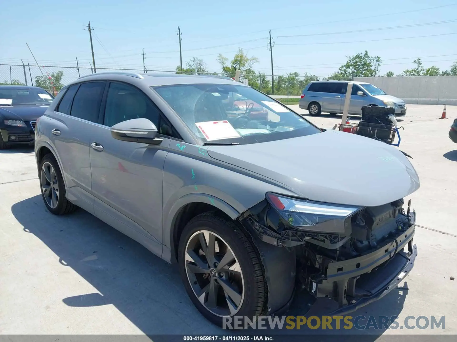1 Photograph of a damaged car WA1G2BFZ8NP048025 AUDI Q4 E-TRON 2022