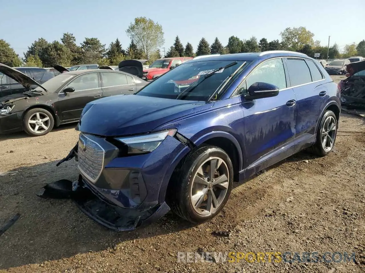 1 Photograph of a damaged car WA1H2BFZ2NP042449 AUDI Q4 E-TRON 2022