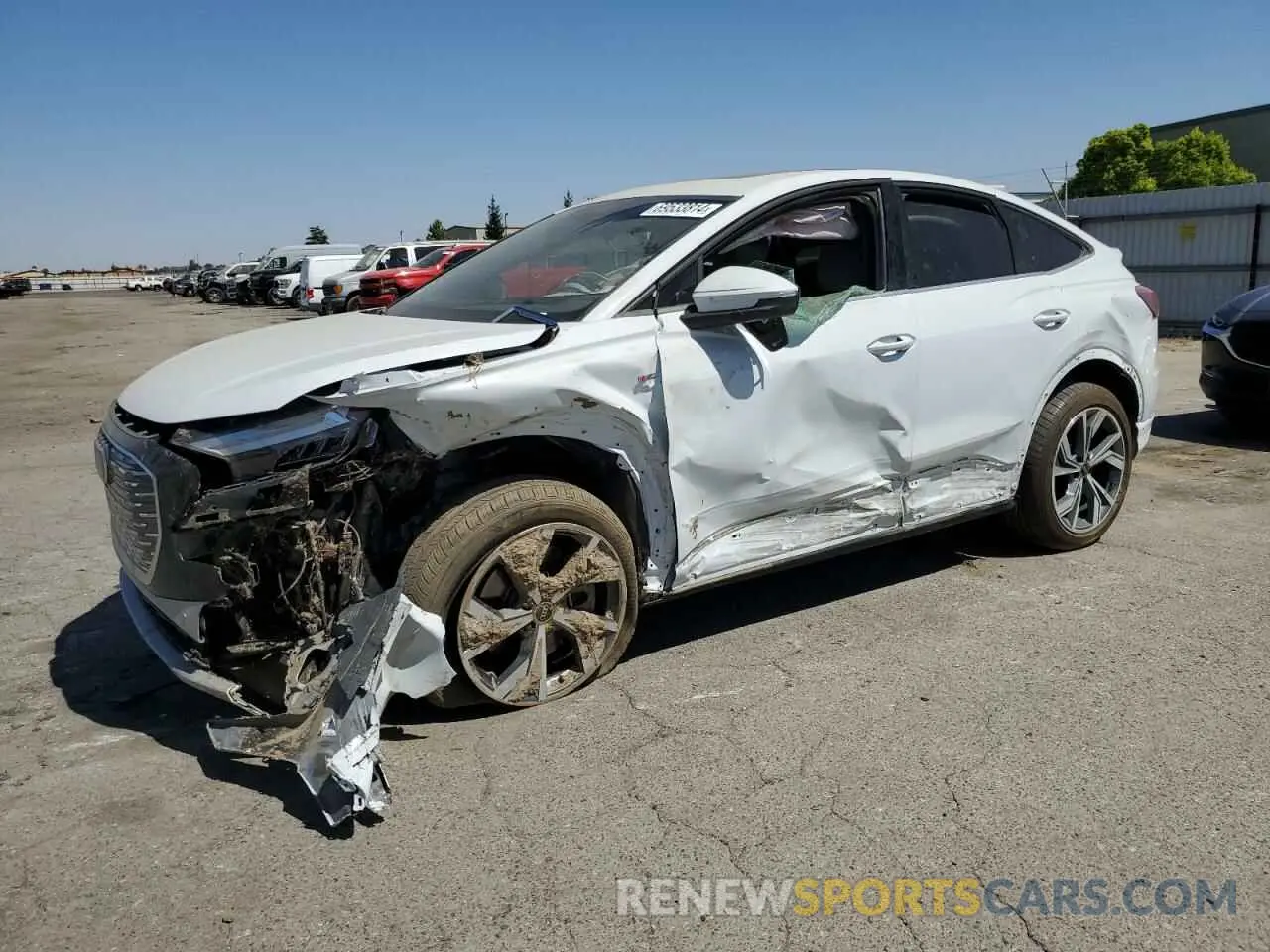 1 Photograph of a damaged car WA132BFZ5PP080769 AUDI Q4 E-TRON 2023