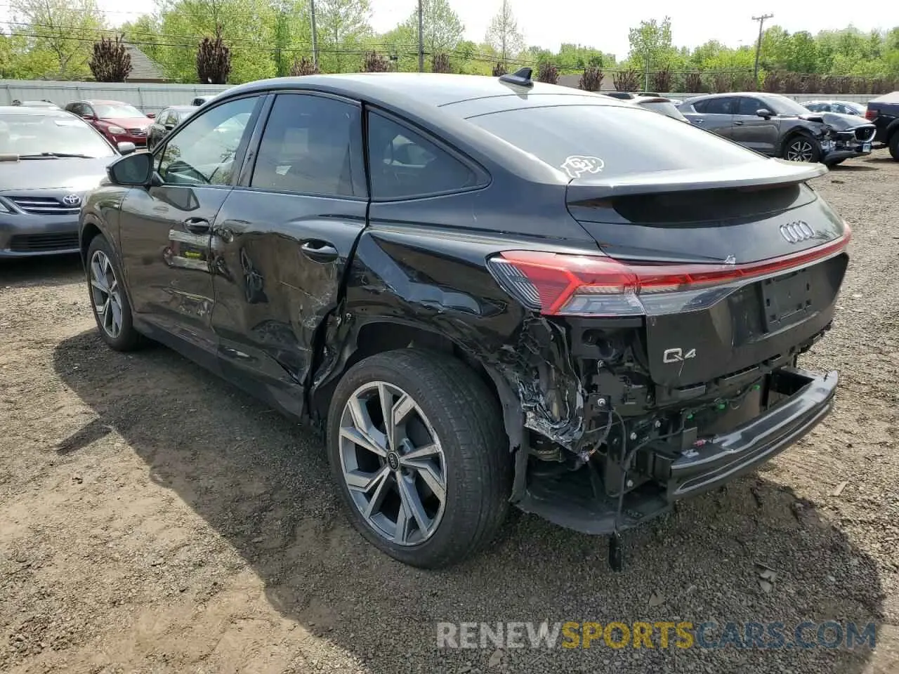 2 Photograph of a damaged car WA132BFZ8PP065537 AUDI Q4 E-TRON 2023