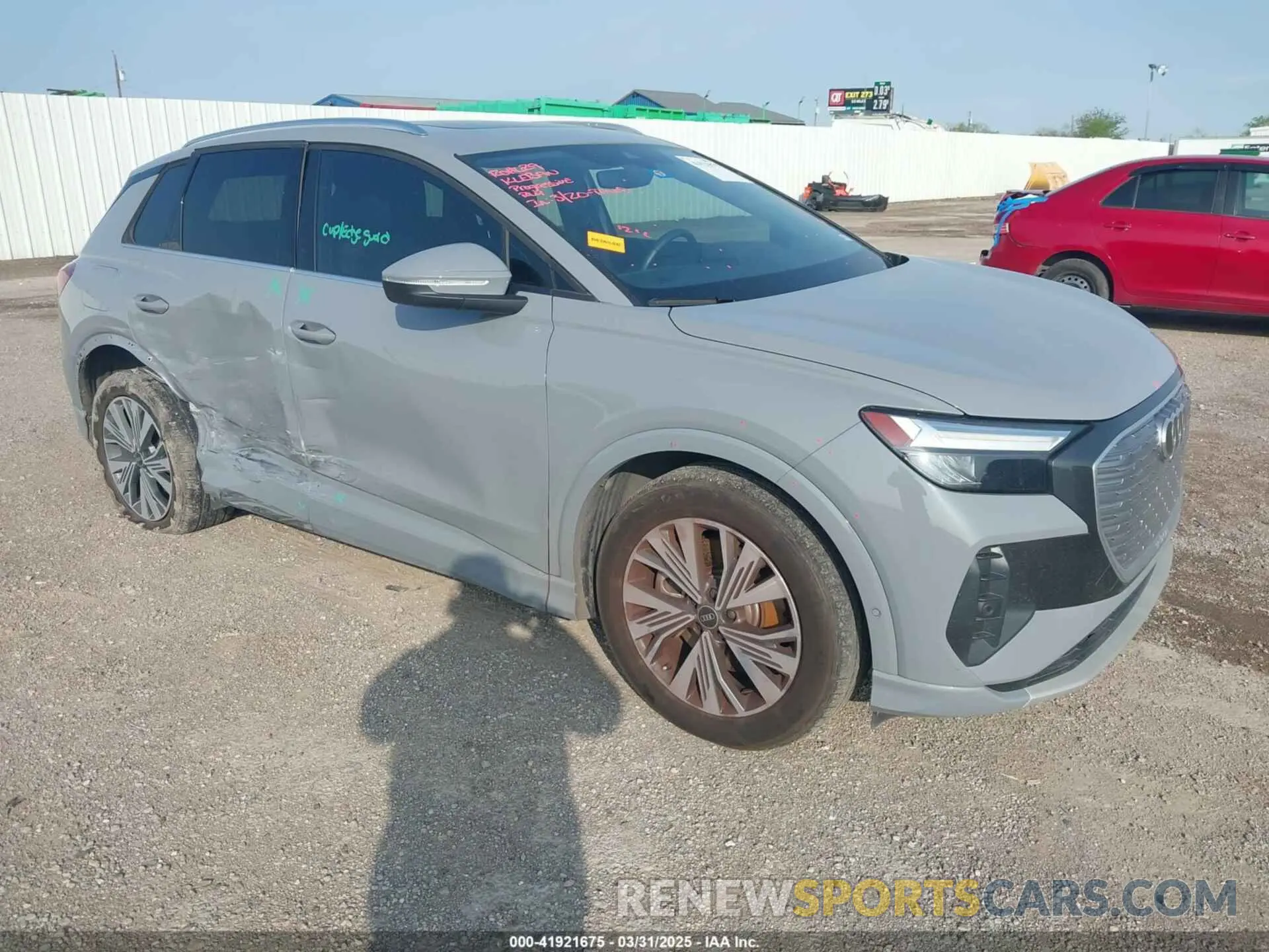 1 Photograph of a damaged car WA1BCBFZ3PP019686 AUDI Q4 E-TRON 2023
