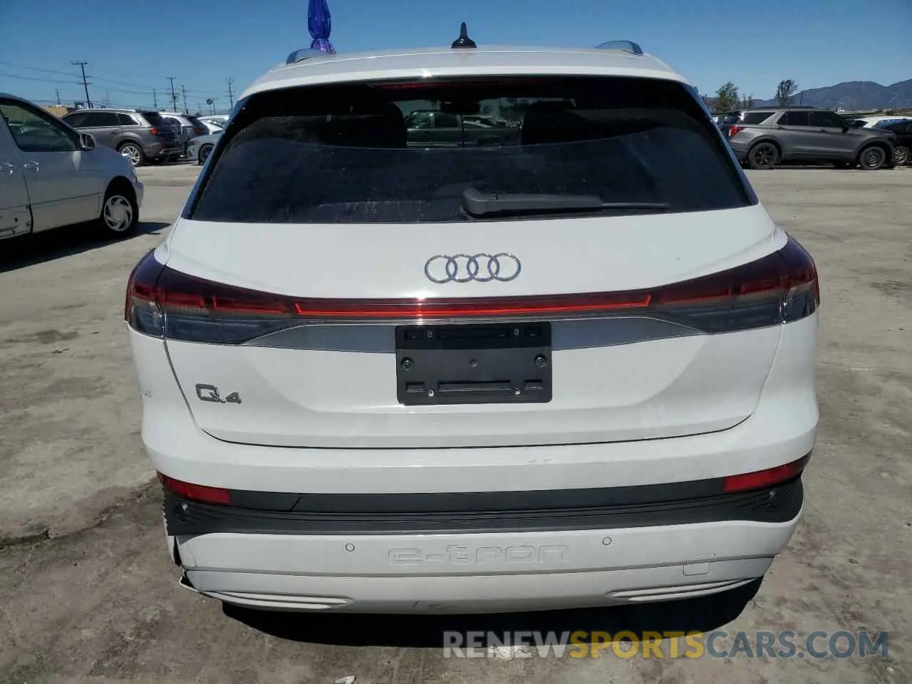 6 Photograph of a damaged car WA1BCBFZ9PP019711 AUDI Q4 E-TRON 2023