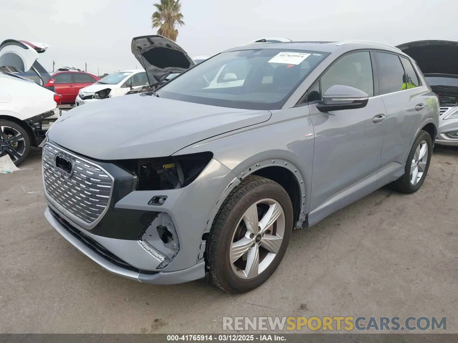 2 Photograph of a damaged car WA1M2BFZ0PP039552 AUDI Q4 E-TRON 2023