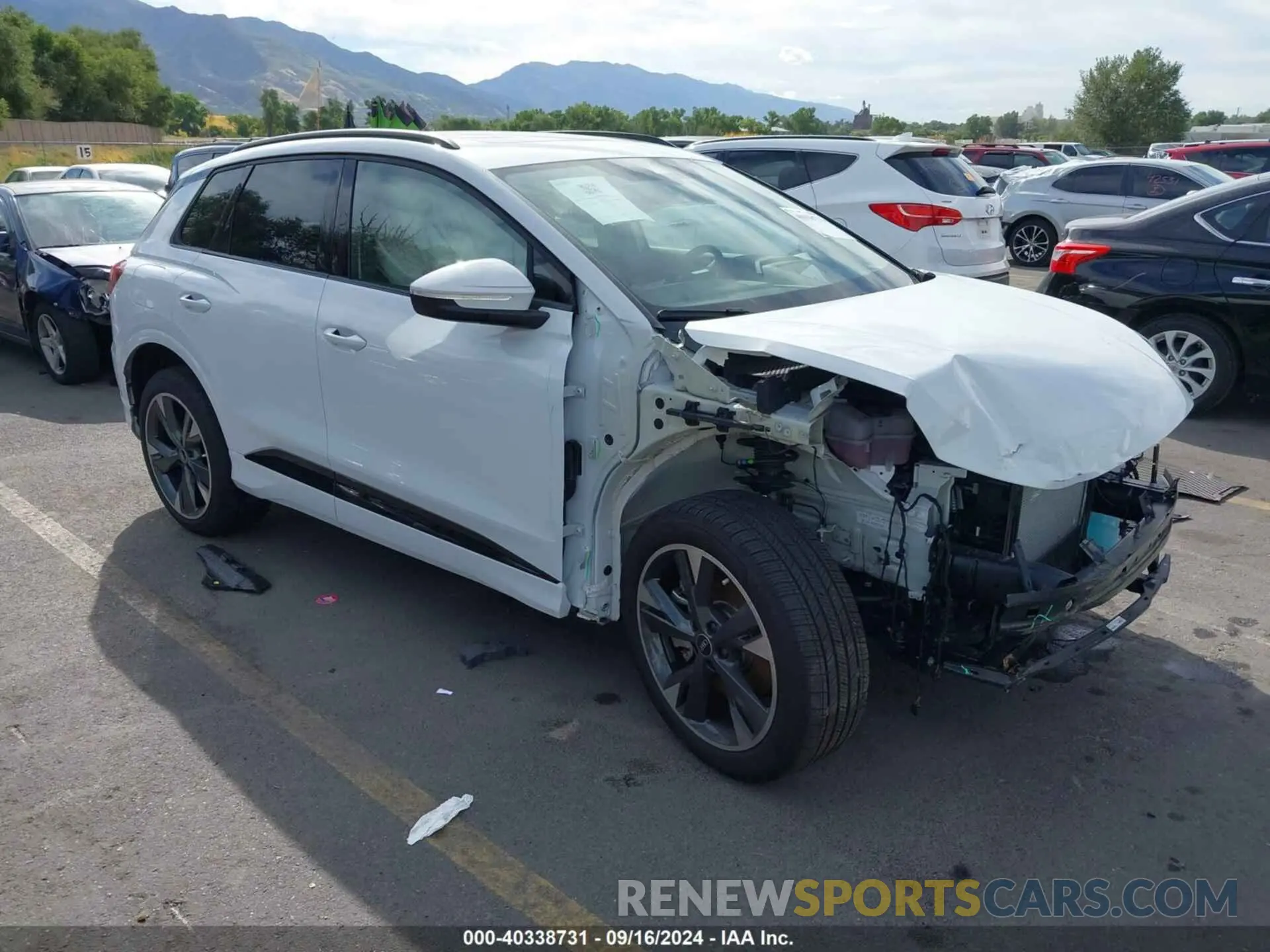 1 Photograph of a damaged car WA1M2BFZXPP074552 AUDI Q4 E-TRON 2023
