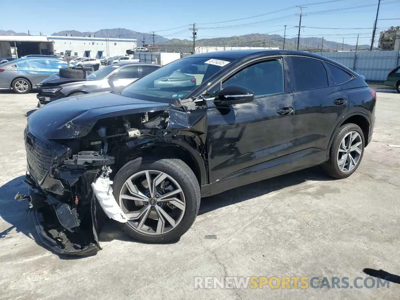 1 Photograph of a damaged car WA122BFZ5RP019971 AUDI Q4 E-TRON 2024