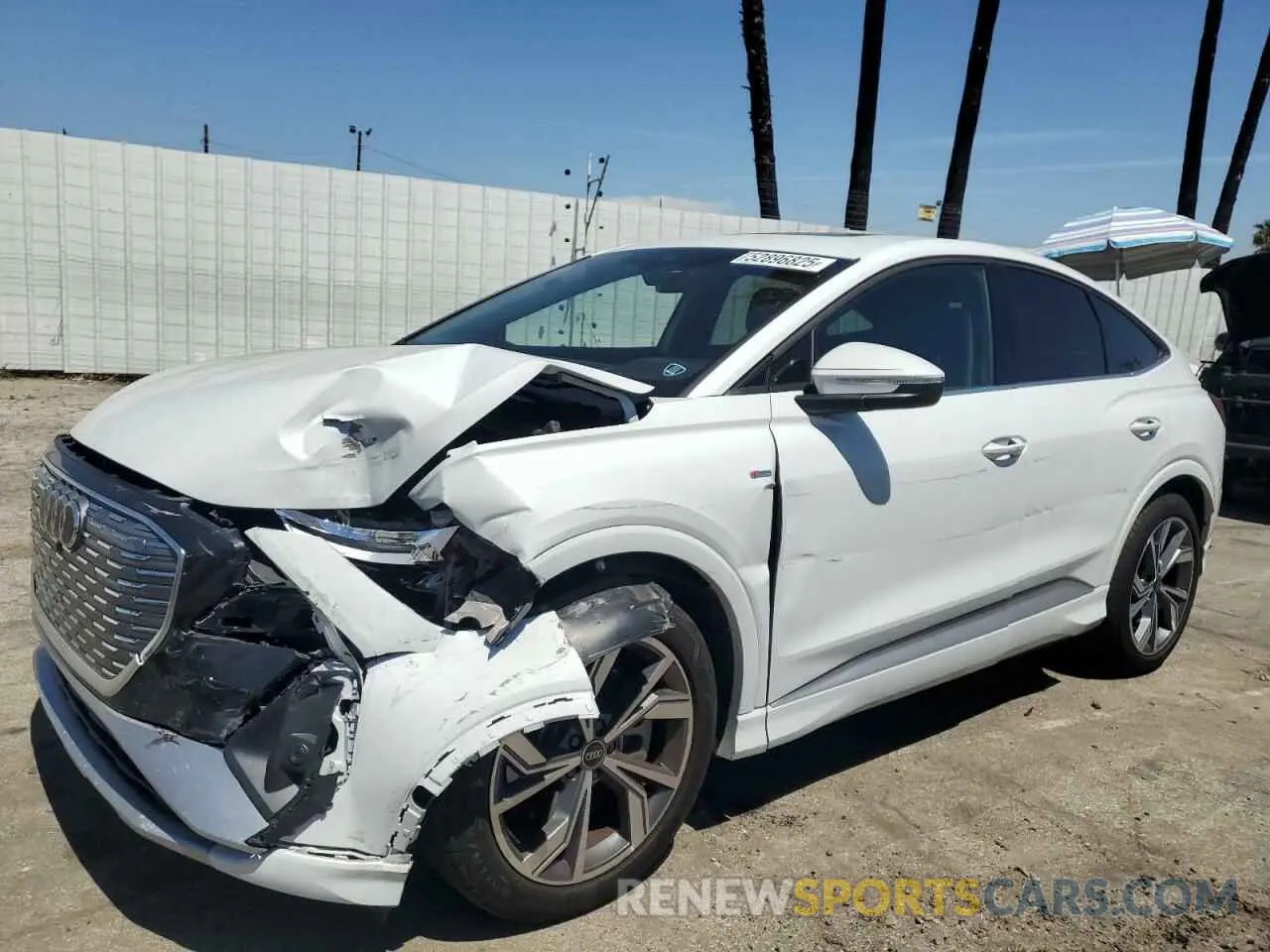 1 Photograph of a damaged car WA12UBFZ4RP046850 AUDI Q4 E-TRON 2024