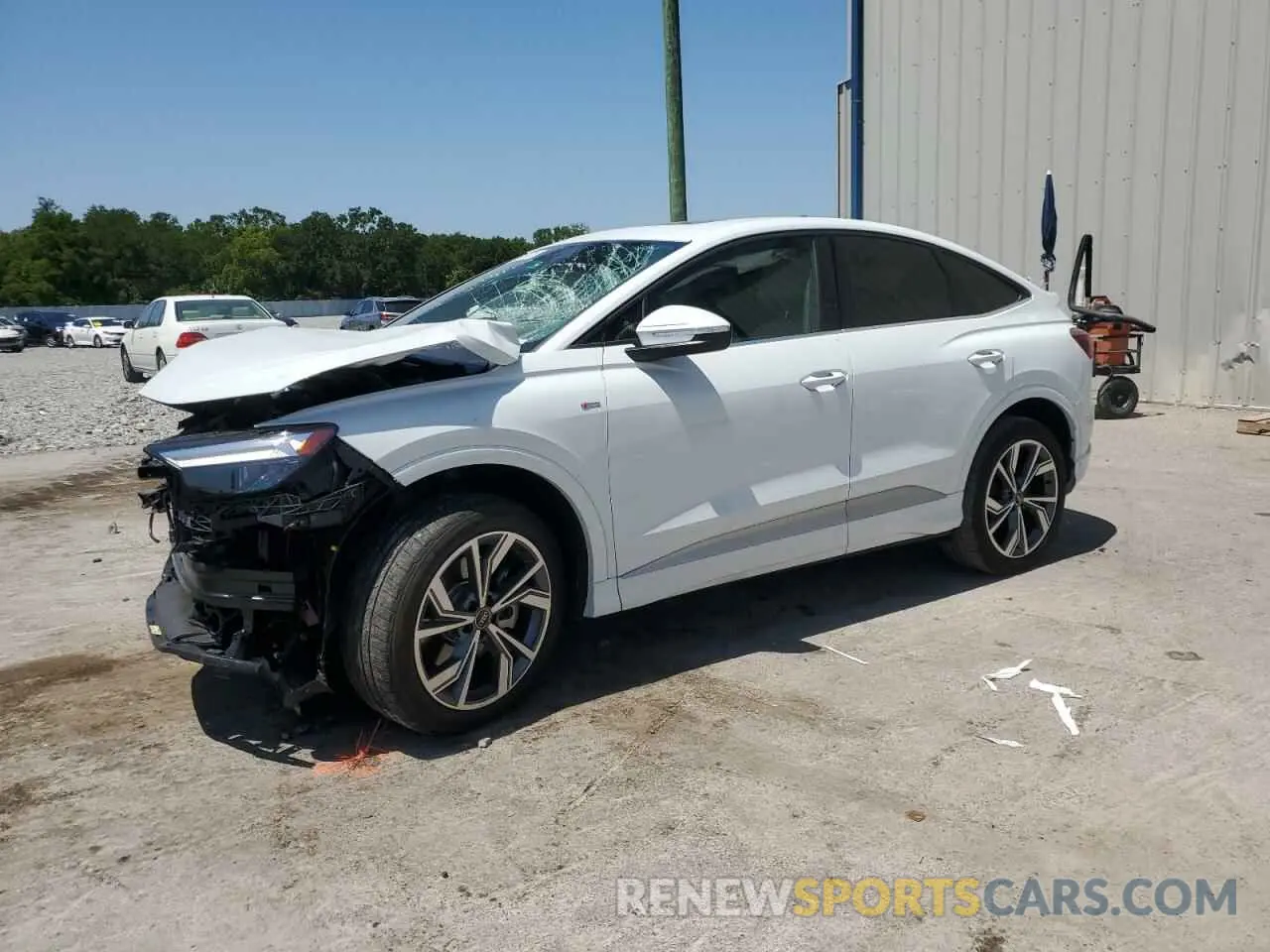 1 Photograph of a damaged car WA132BFZ2RP005563 AUDI Q4 E-TRON 2024
