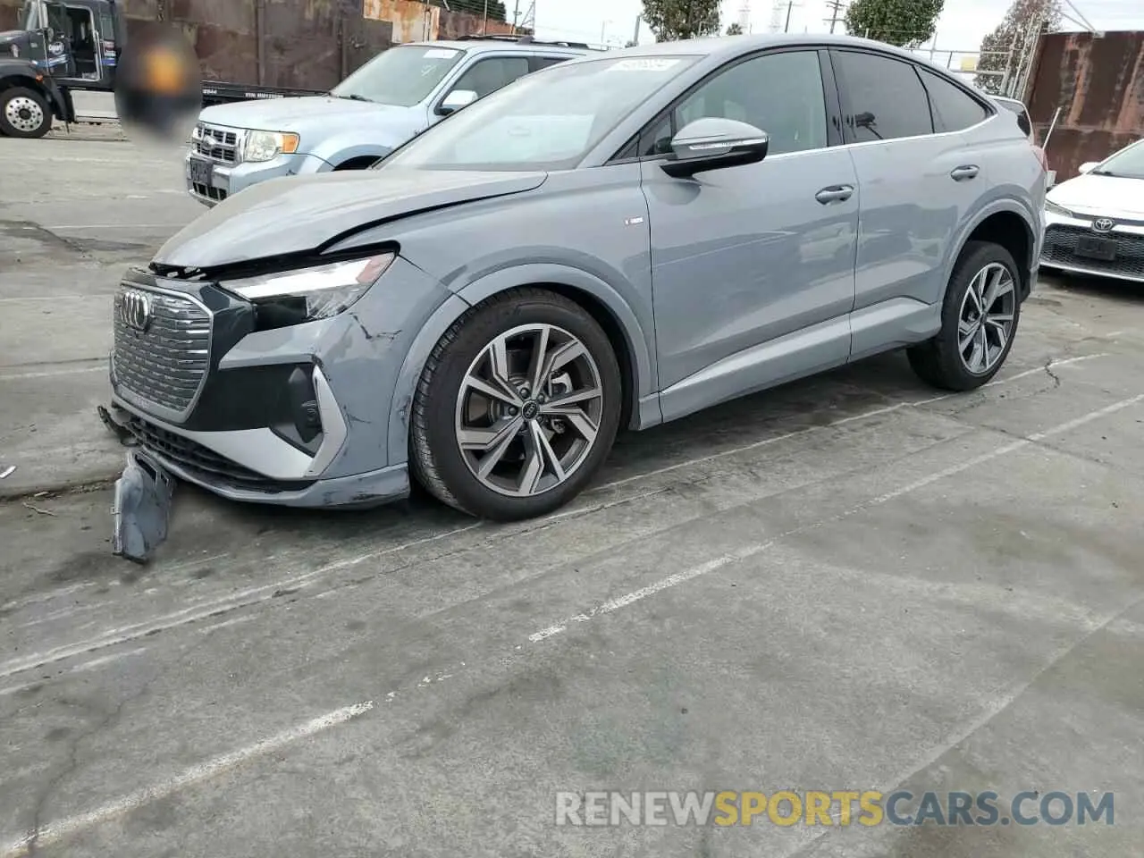 1 Photograph of a damaged car WA132BFZXRP029092 AUDI Q4 E-TRON 2024