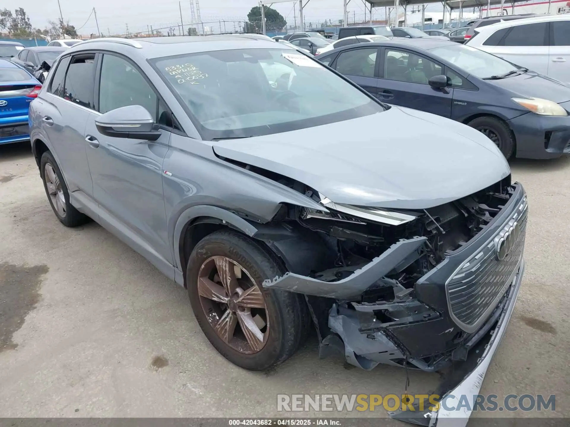 1 Photograph of a damaged car WA1K2BFZ2RP031723 AUDI Q4 E-TRON 2024