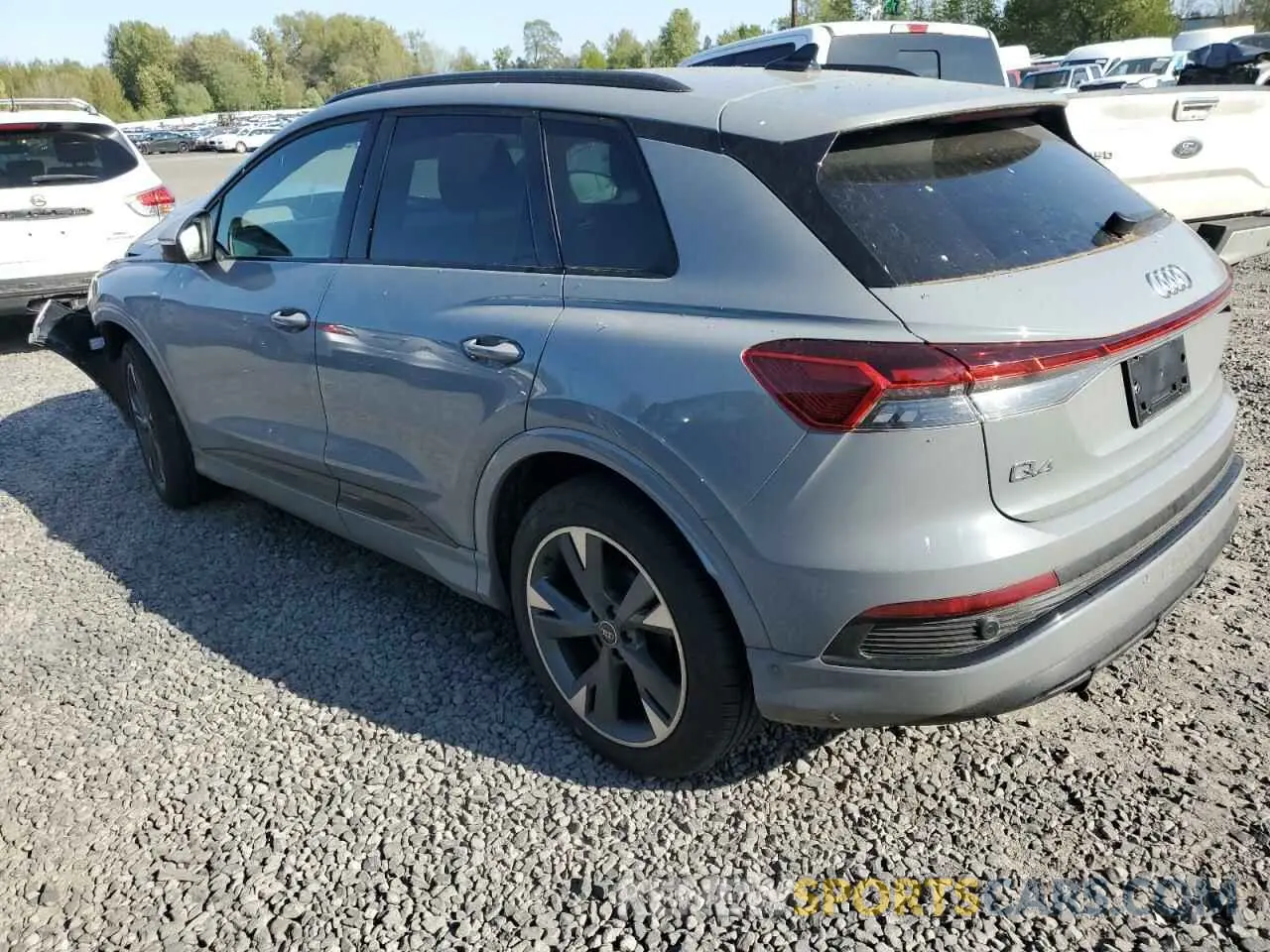 2 Photograph of a damaged car WA1LUBFZ1RP041920 AUDI Q4 E-TRON 2024