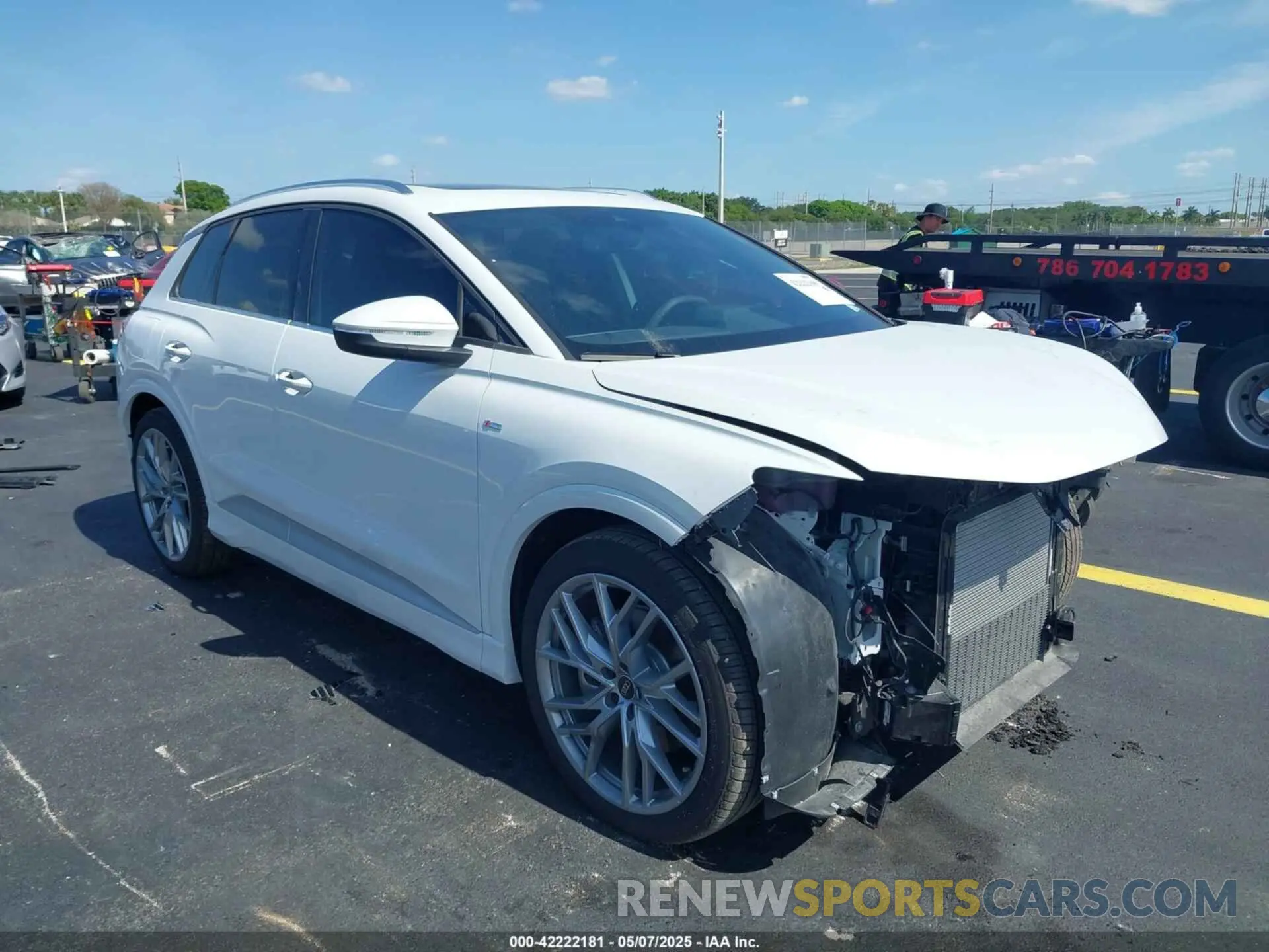 1 Photograph of a damaged car WA1LUBFZ3SP012635 AUDI Q4 E-TRON 2025