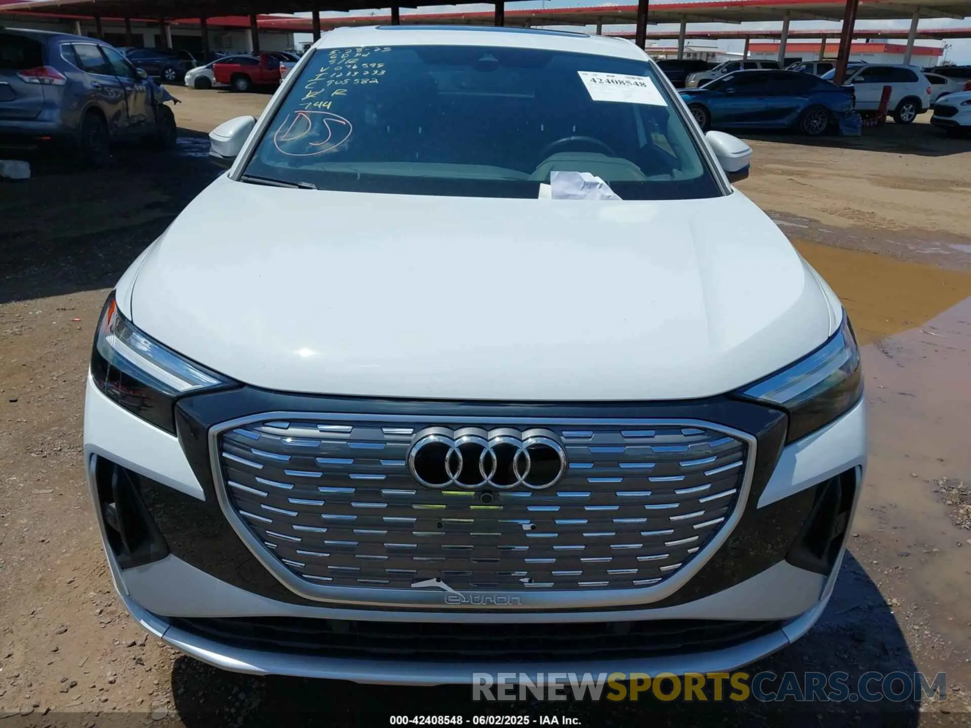 6 Photograph of a damaged car WA122BFZ6PP076595 AUDI Q4 SPORTBACK E-TRON 2023