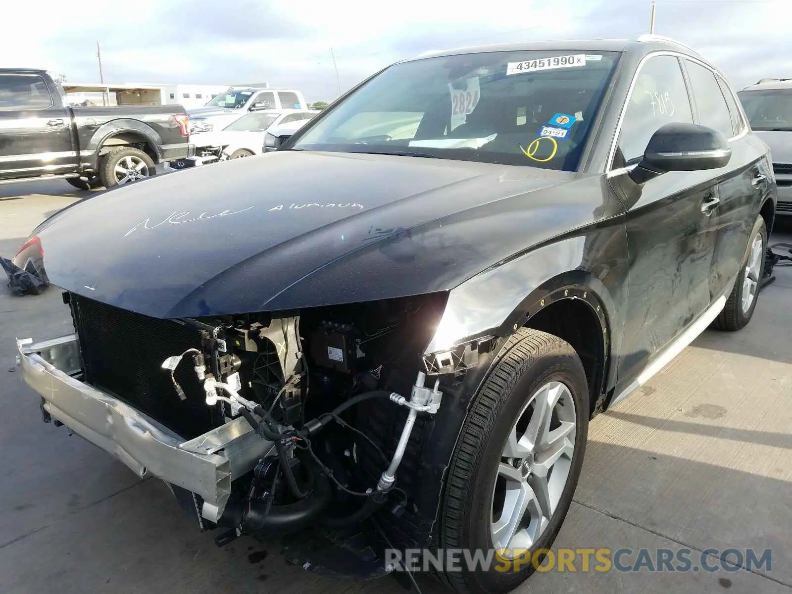 2 Photograph of a damaged car WA1ANAFY3K2086933 AUDI Q5 2019