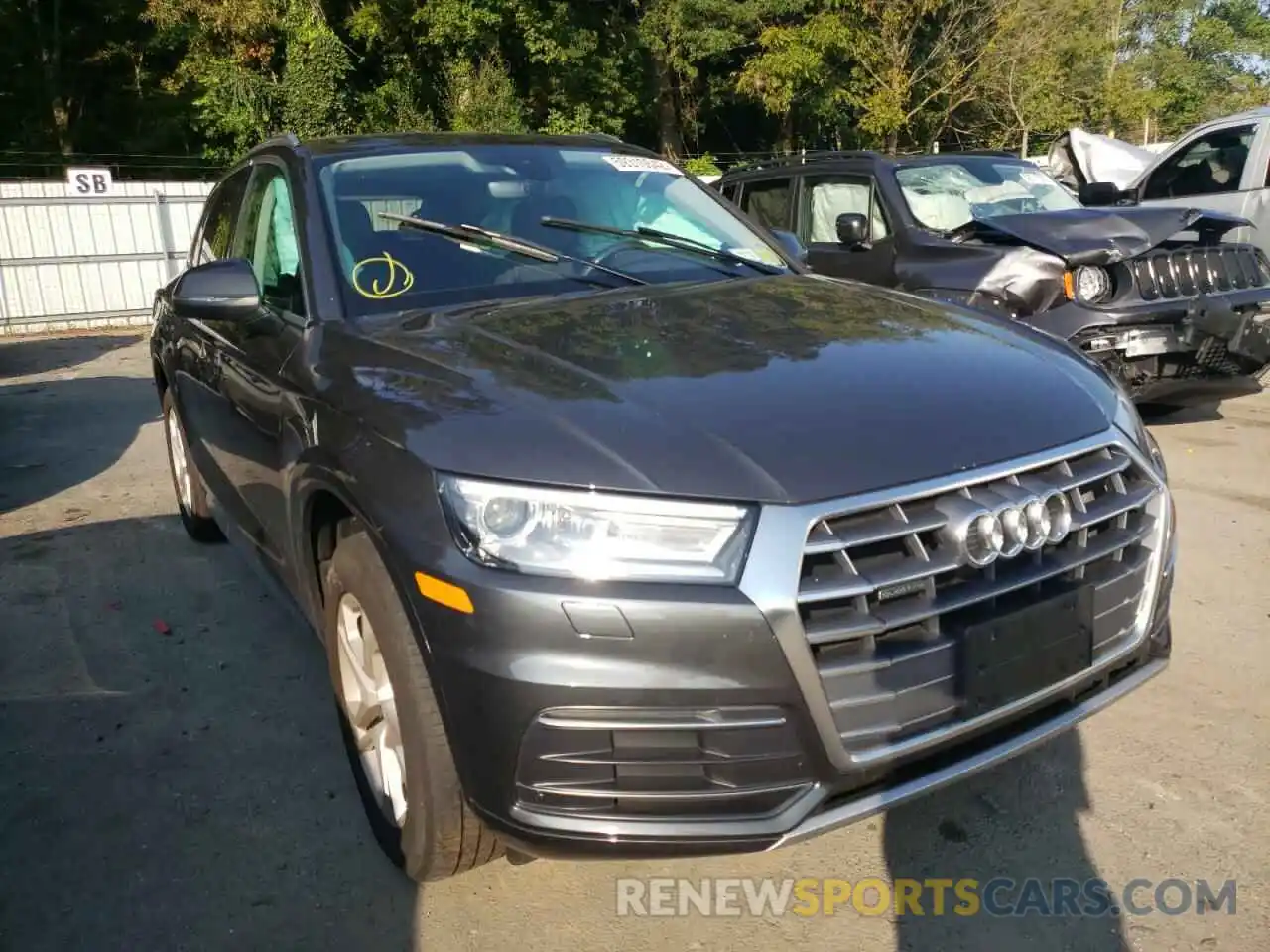 1 Photograph of a damaged car WA1ANAFY7K2076583 AUDI Q5 2019