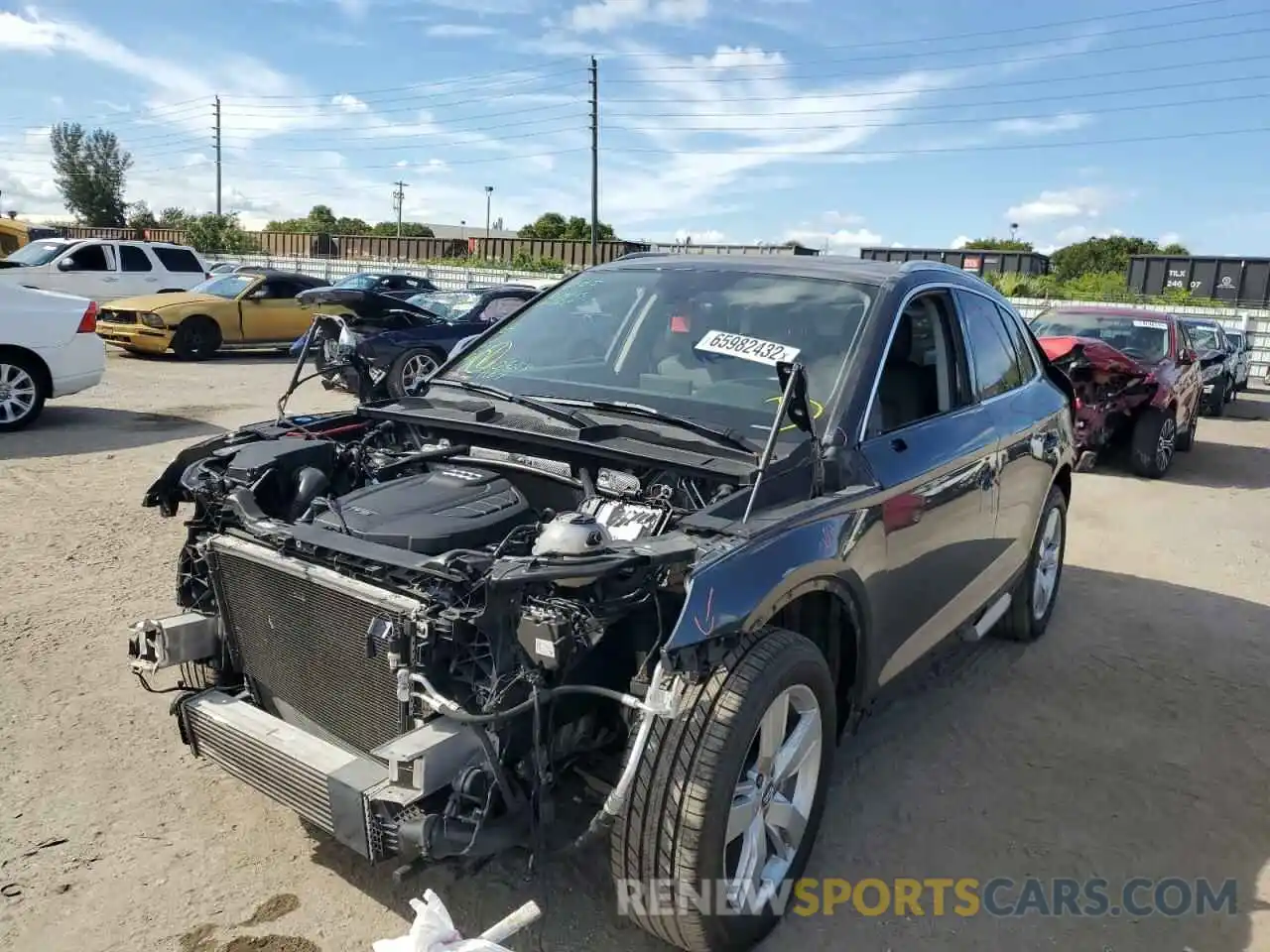 2 Photograph of a damaged car WA1BNAFY4K2025675 AUDI Q5 2019