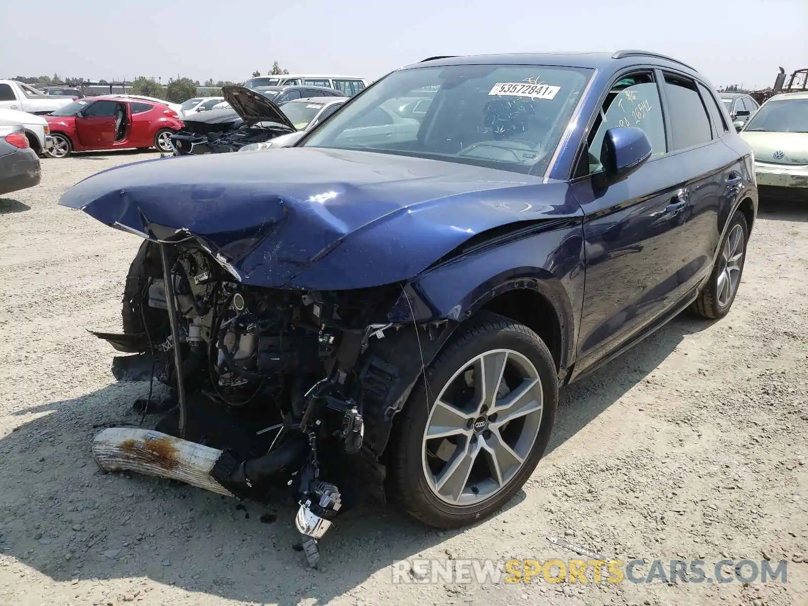 2 Photograph of a damaged car WA1BNAFY4K2037616 AUDI Q5 2019