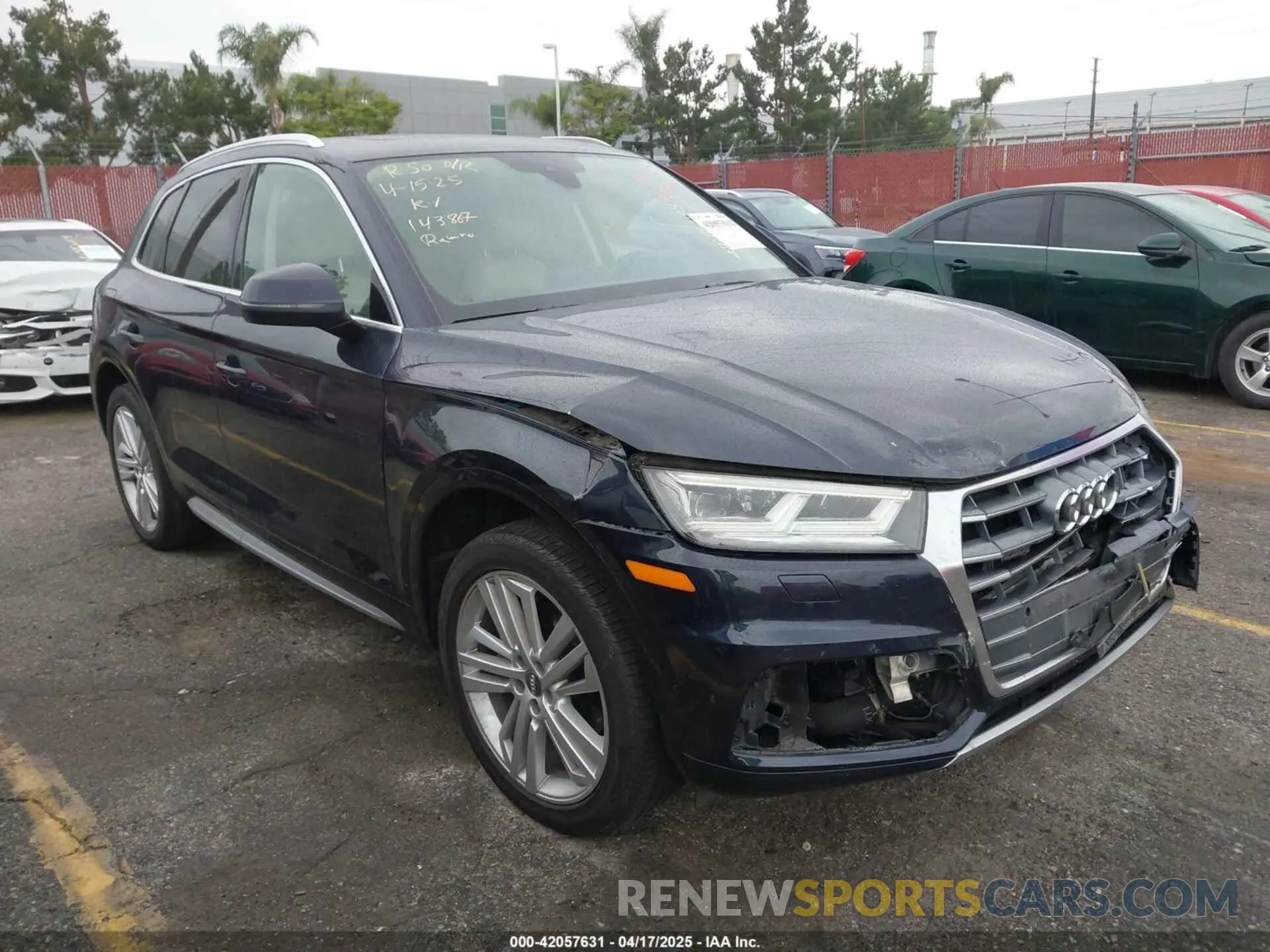1 Photograph of a damaged car WA1BNAFY5K2049080 AUDI Q5 2019