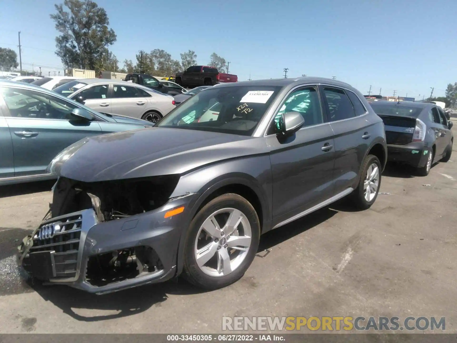 2 Photograph of a damaged car WA1BNAFY6K2117662 AUDI Q5 2019