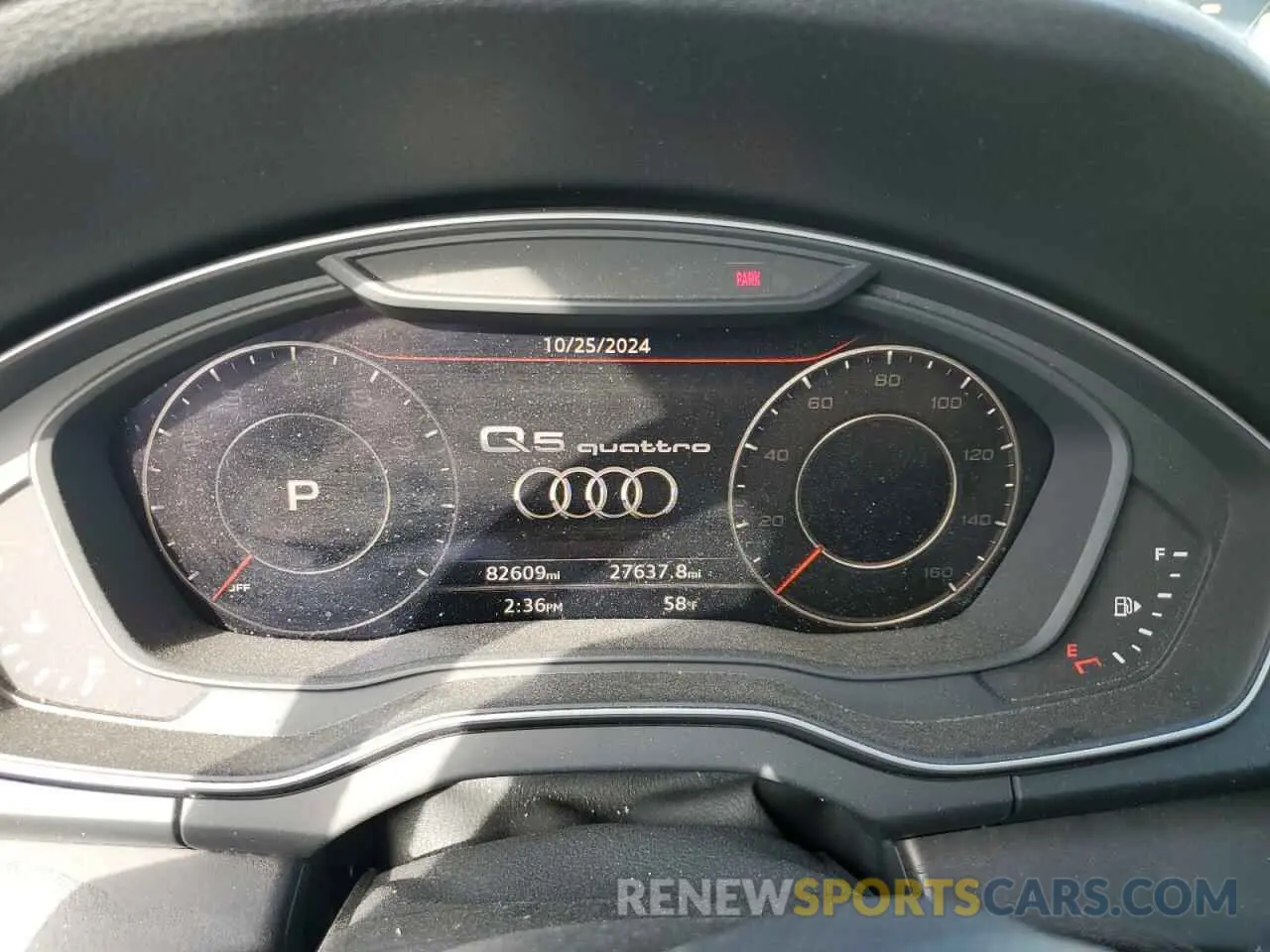 9 Photograph of a damaged car WA1BNAFY7K2073722 AUDI Q5 2019