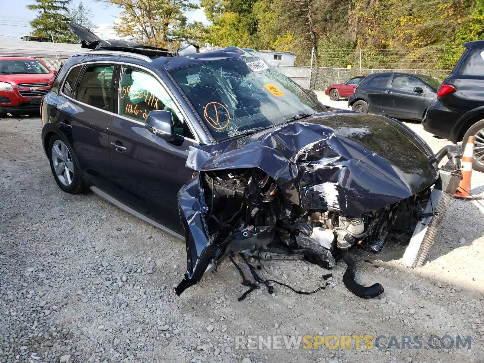 1 Photograph of a damaged car WA1BNAFY9K2134200 AUDI Q5 2019