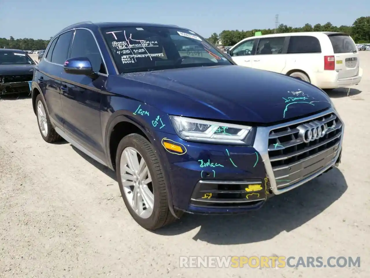 1 Photograph of a damaged car WA1BNAFYXK2093009 AUDI Q5 2019