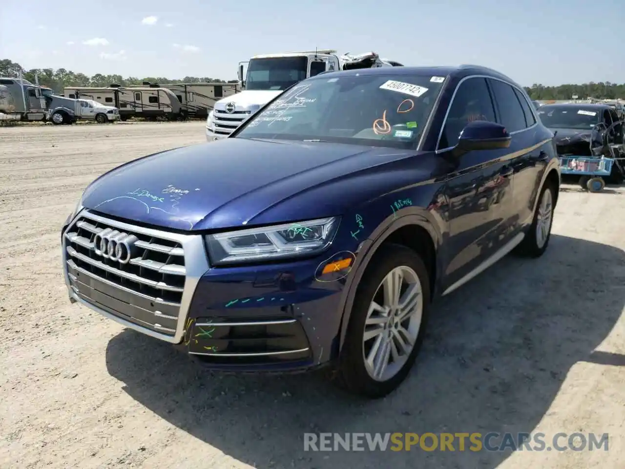 2 Photograph of a damaged car WA1BNAFYXK2093009 AUDI Q5 2019