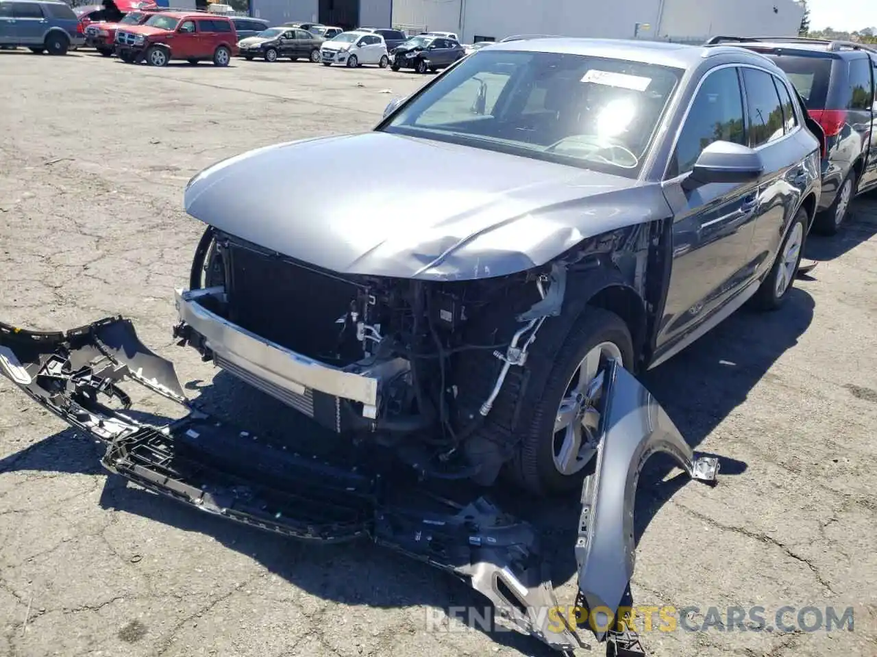 2 Photograph of a damaged car WA1CNAFY1K2091265 AUDI Q5 2019